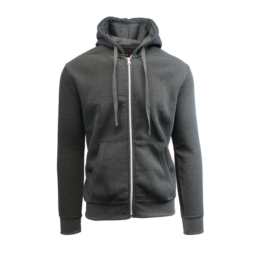 Men's Heavyweight Fleece Hoodie Charcoal 2289306 Custom Logo