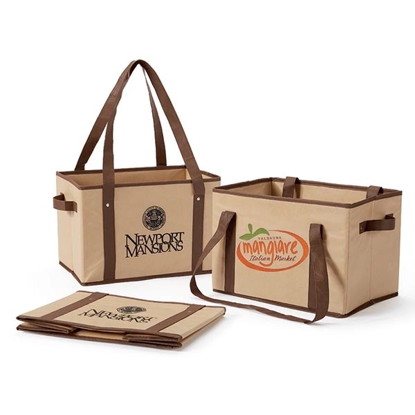 Non-Woven Collapsible Basket Tote 3
