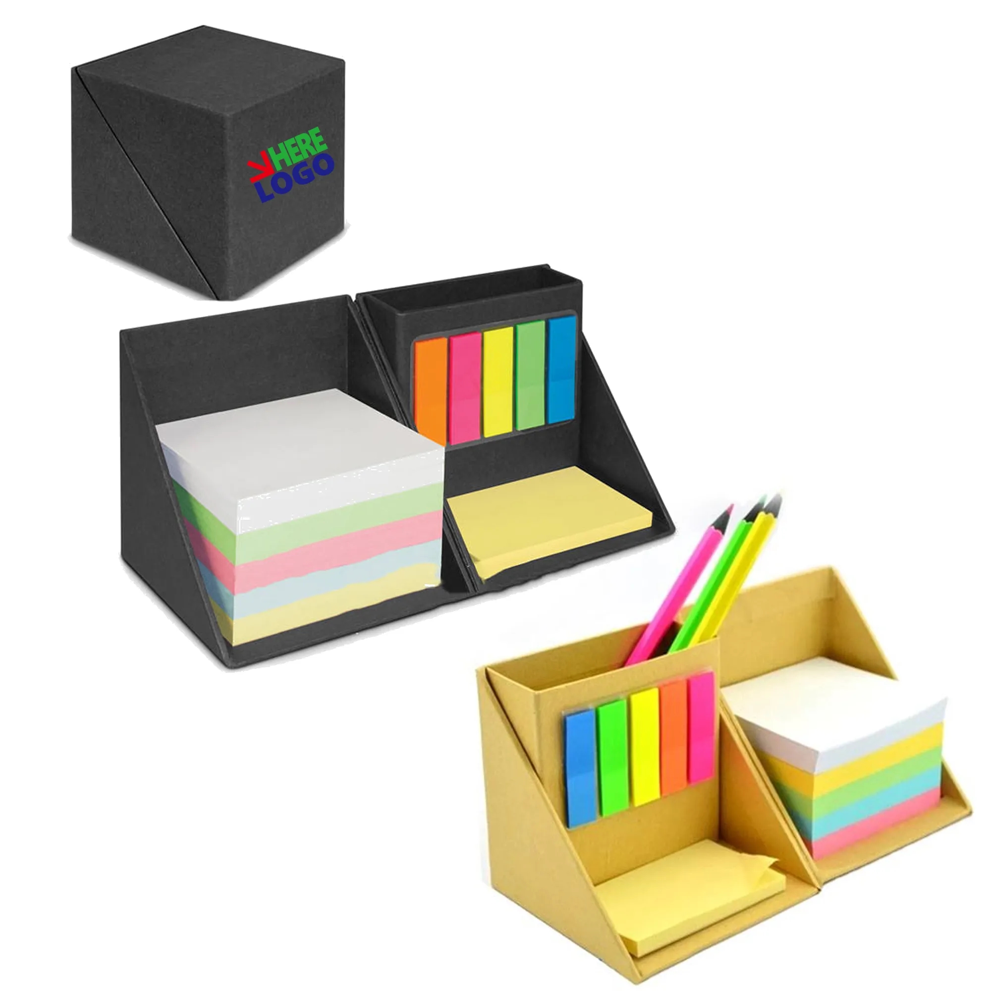 Multi-Function Sticky Note Set With Pen Holder 6