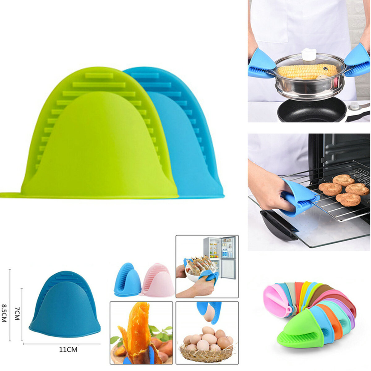 Heat Resistant Silicone Mitts