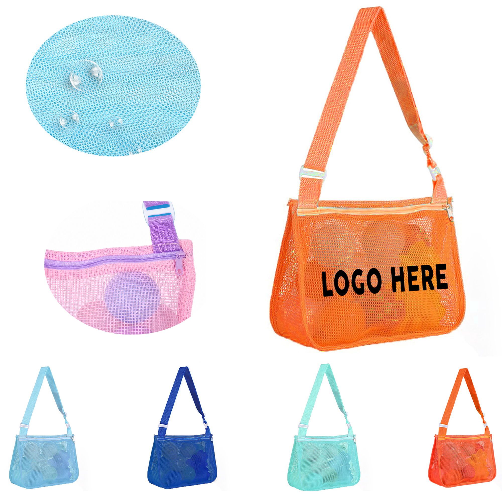 Kids Toy Mesh Crossbody Beach Bag 2