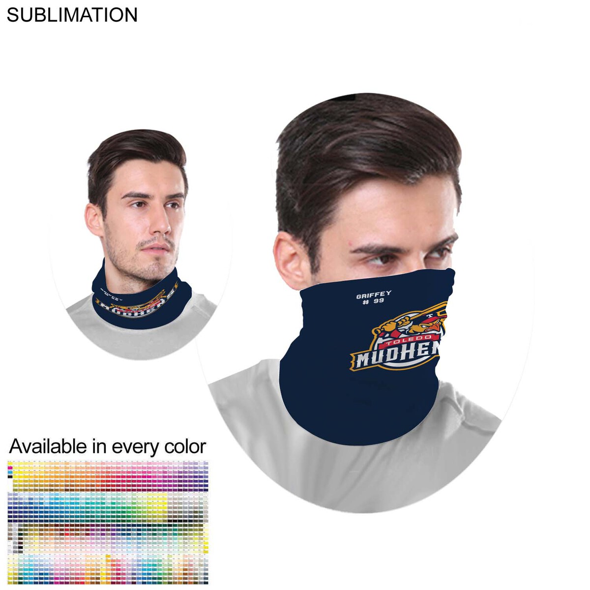 fiel Team Neck Gaiter Sublimated Multifunction Tubular Gaiter Moisture wicking Fabric 4way stretch #SU674-7