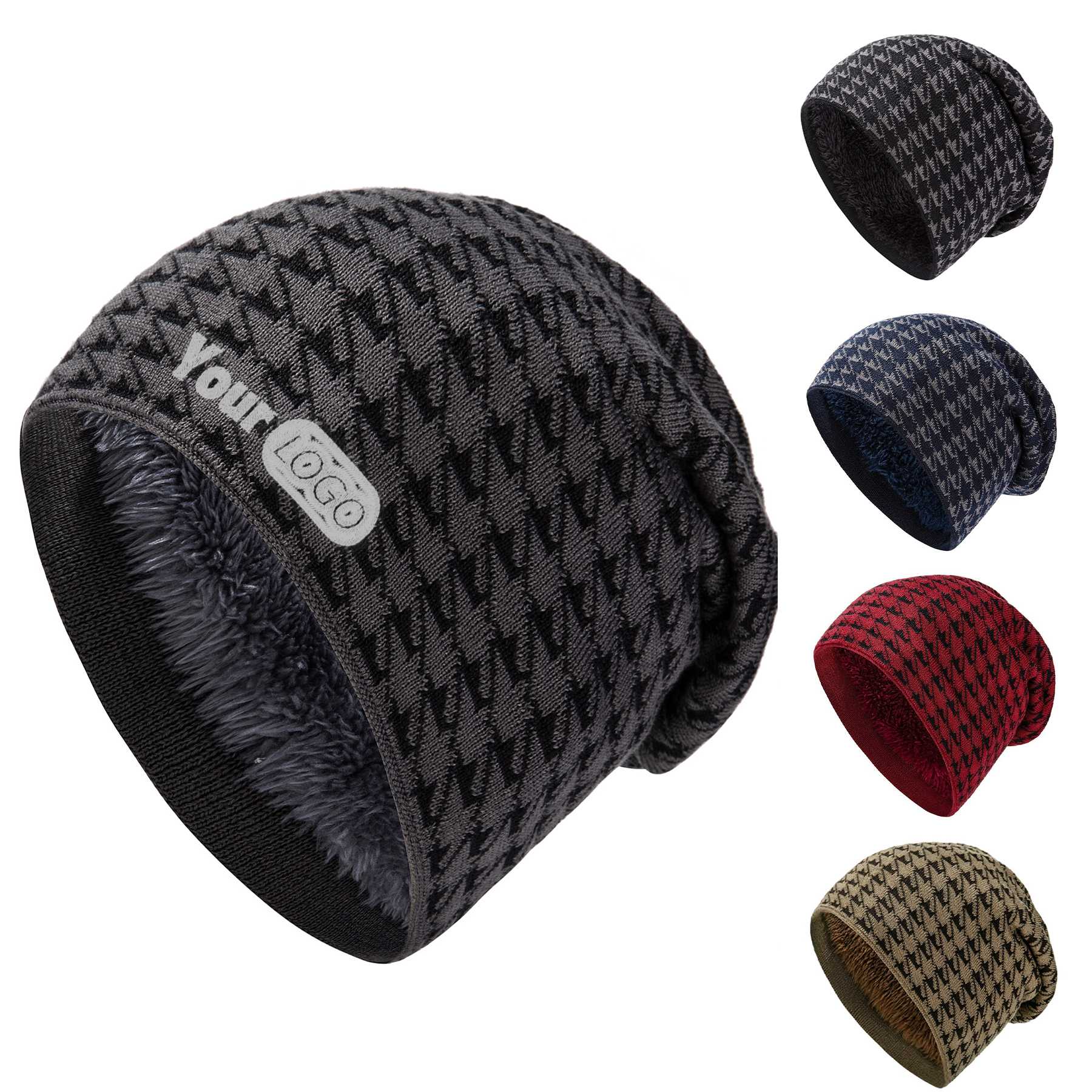 Mens Plus Fleece Ear Protection Hat 10