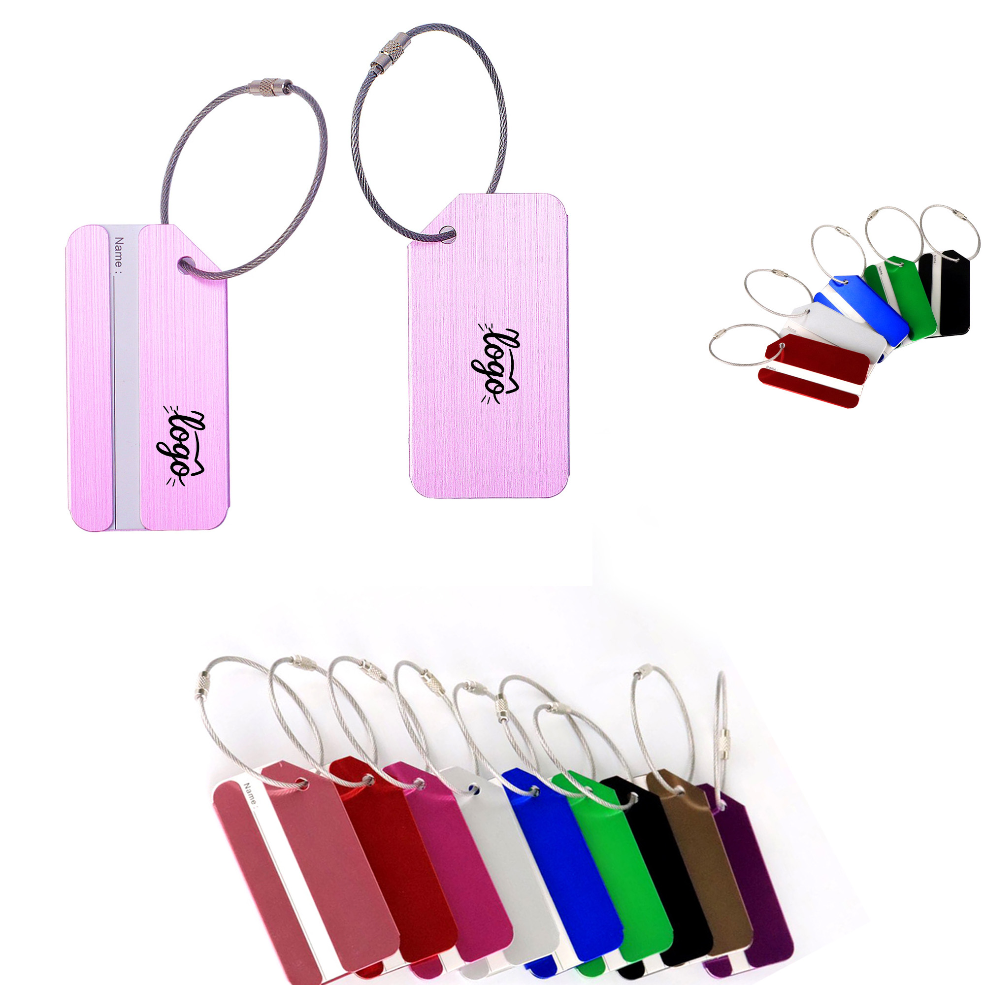 Personalized Aluminum Alloy Suitcase Tag 2