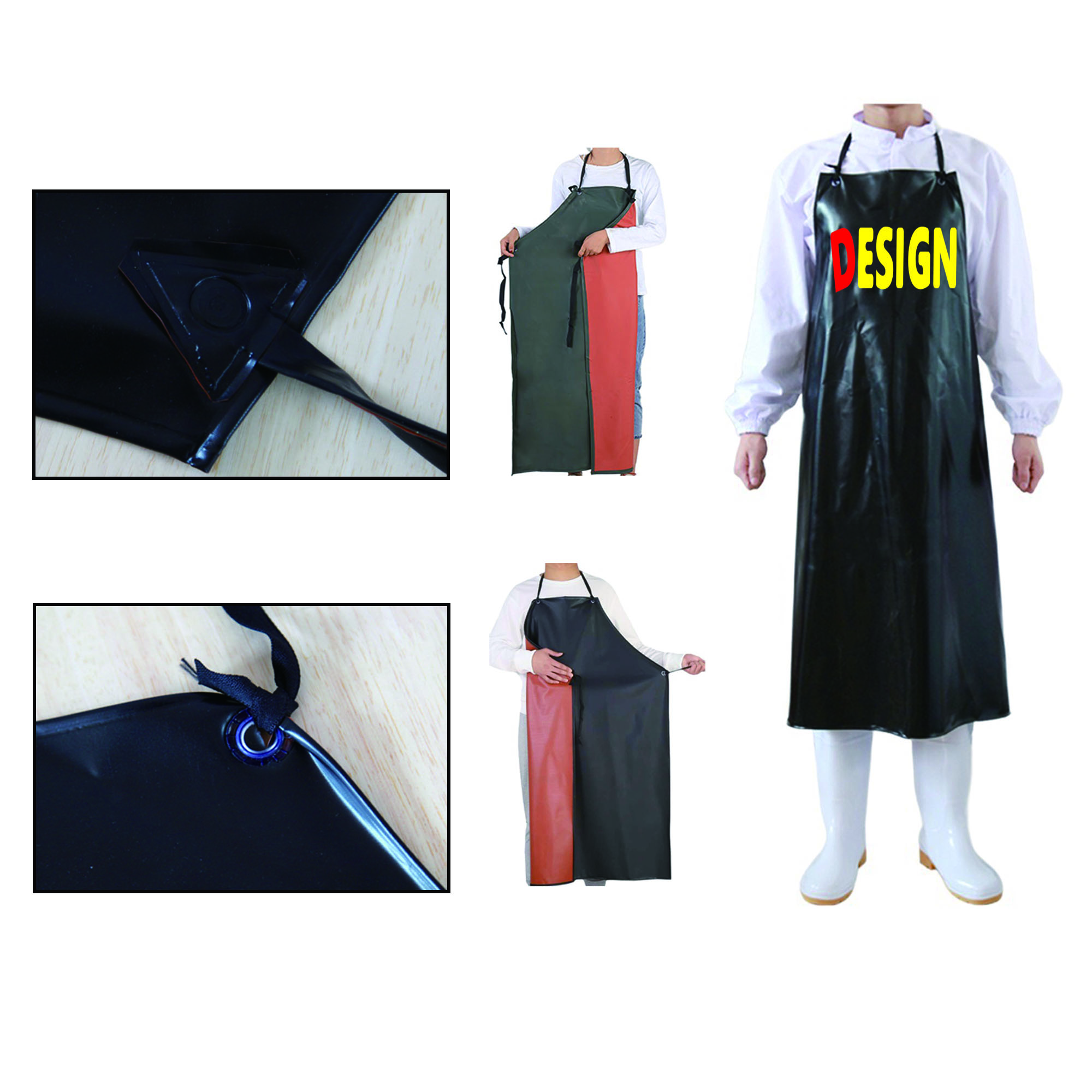 Full Color Durable Waterproof PVC Apron MOQ 50 3