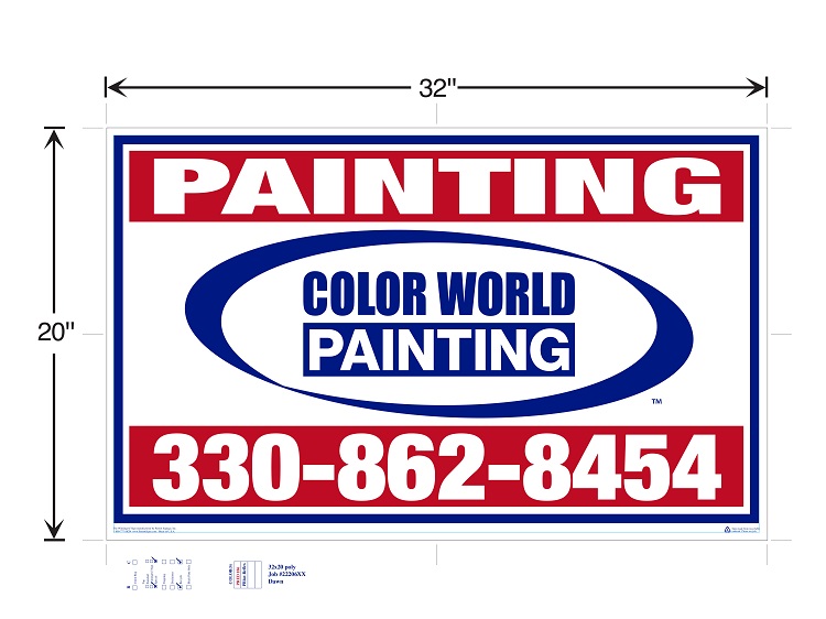 Painting Yard Signs YARD Color World House Painting
