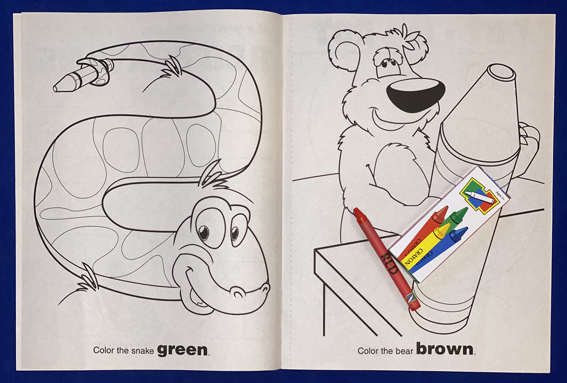 COLORING SET Fun With Colors Coloring Book Fun Pack 0228FP