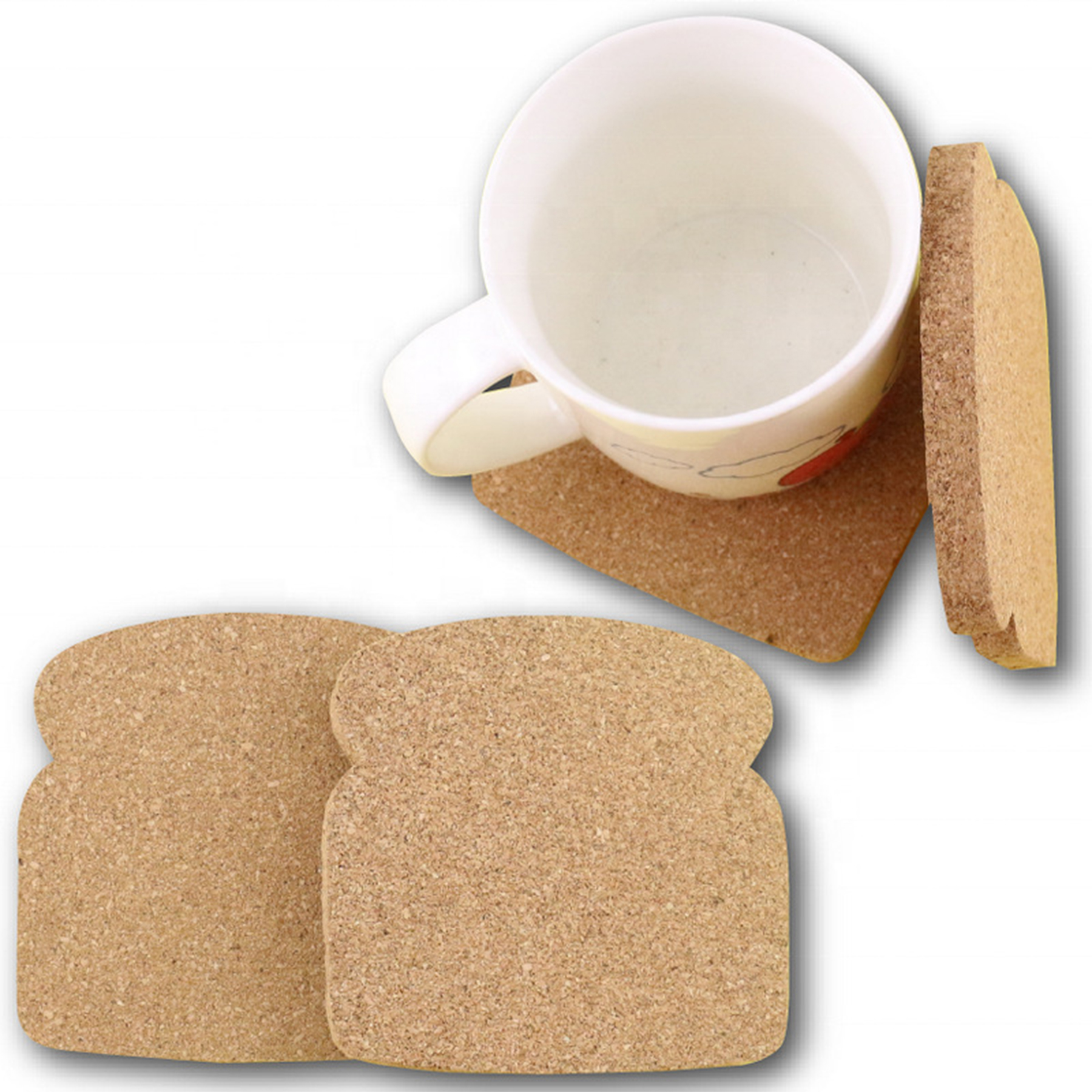 Irregular shaped Cork Coaster Gift 17