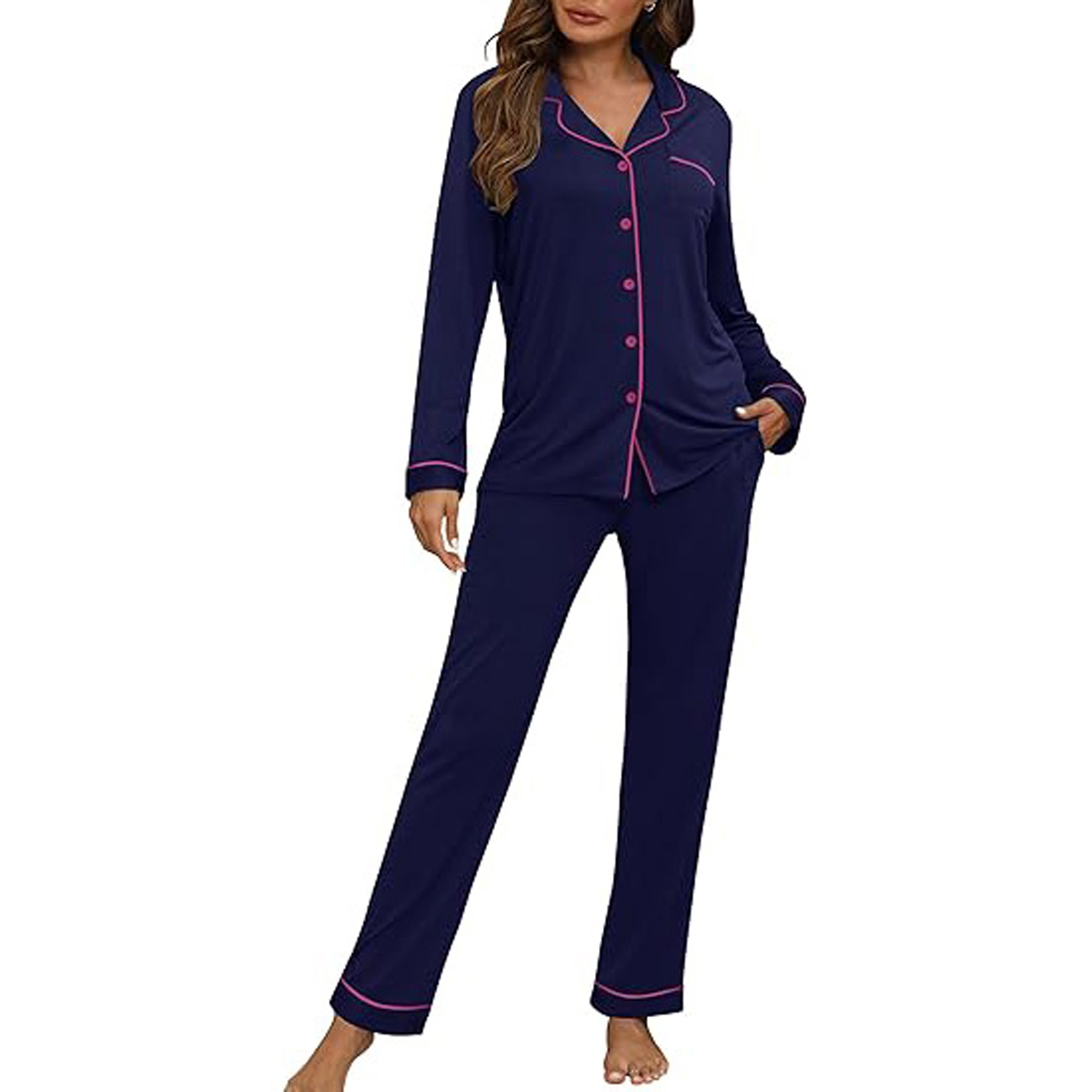 Women's Long Sleeve Pajama Set 18