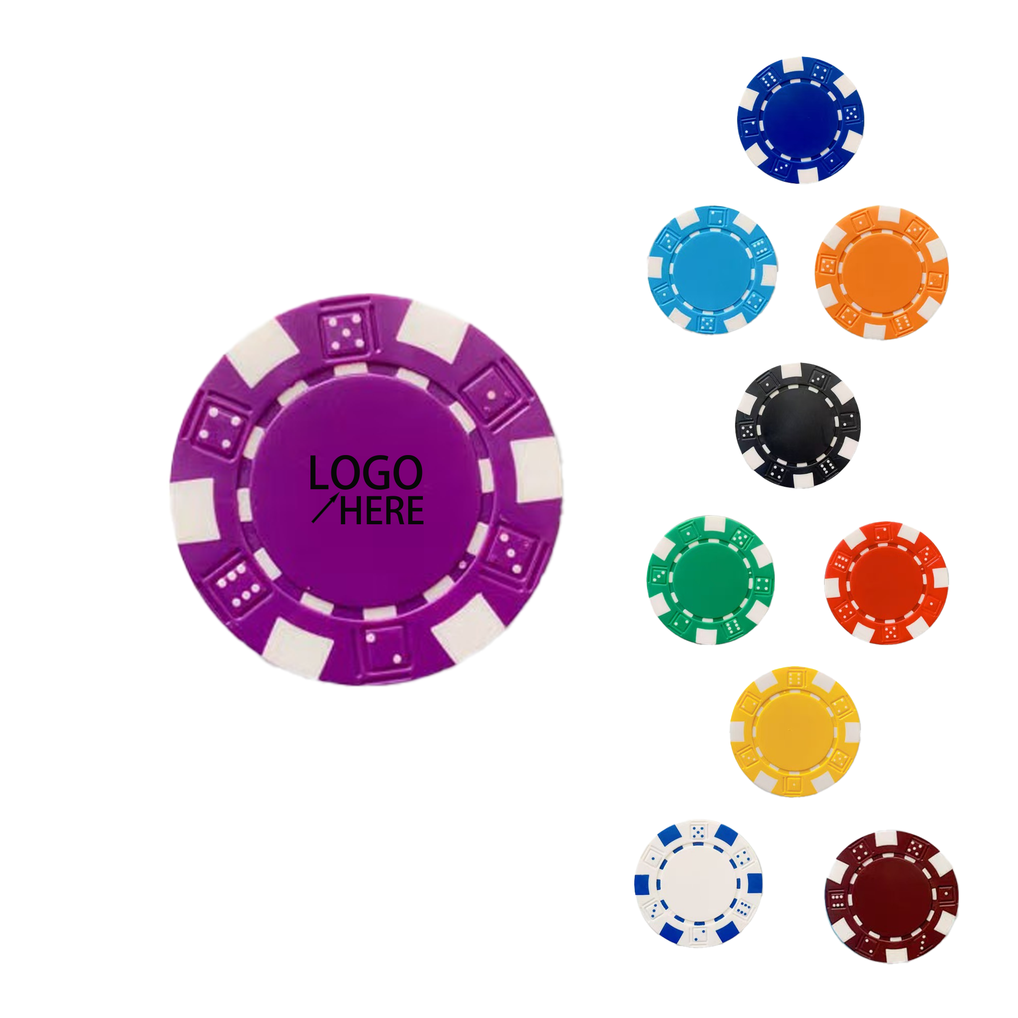 PS Material Poker Chips Kit 16