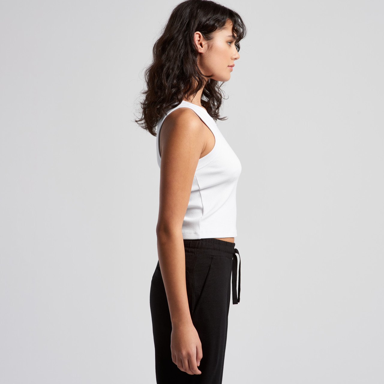 Wo's Organic Rib Crop Tank | 4064G 70