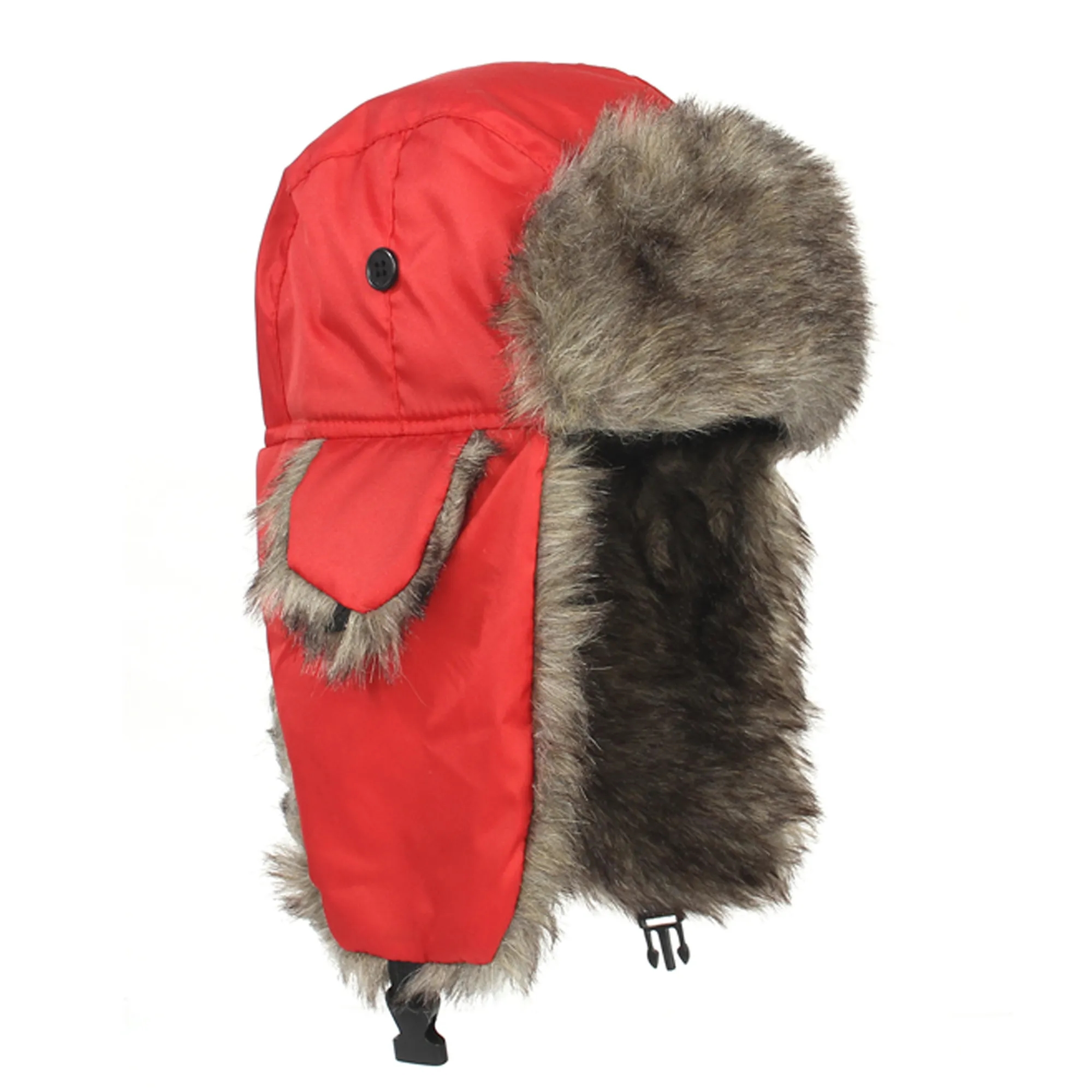 Faux Fur Ear Flap Winter Hat 10