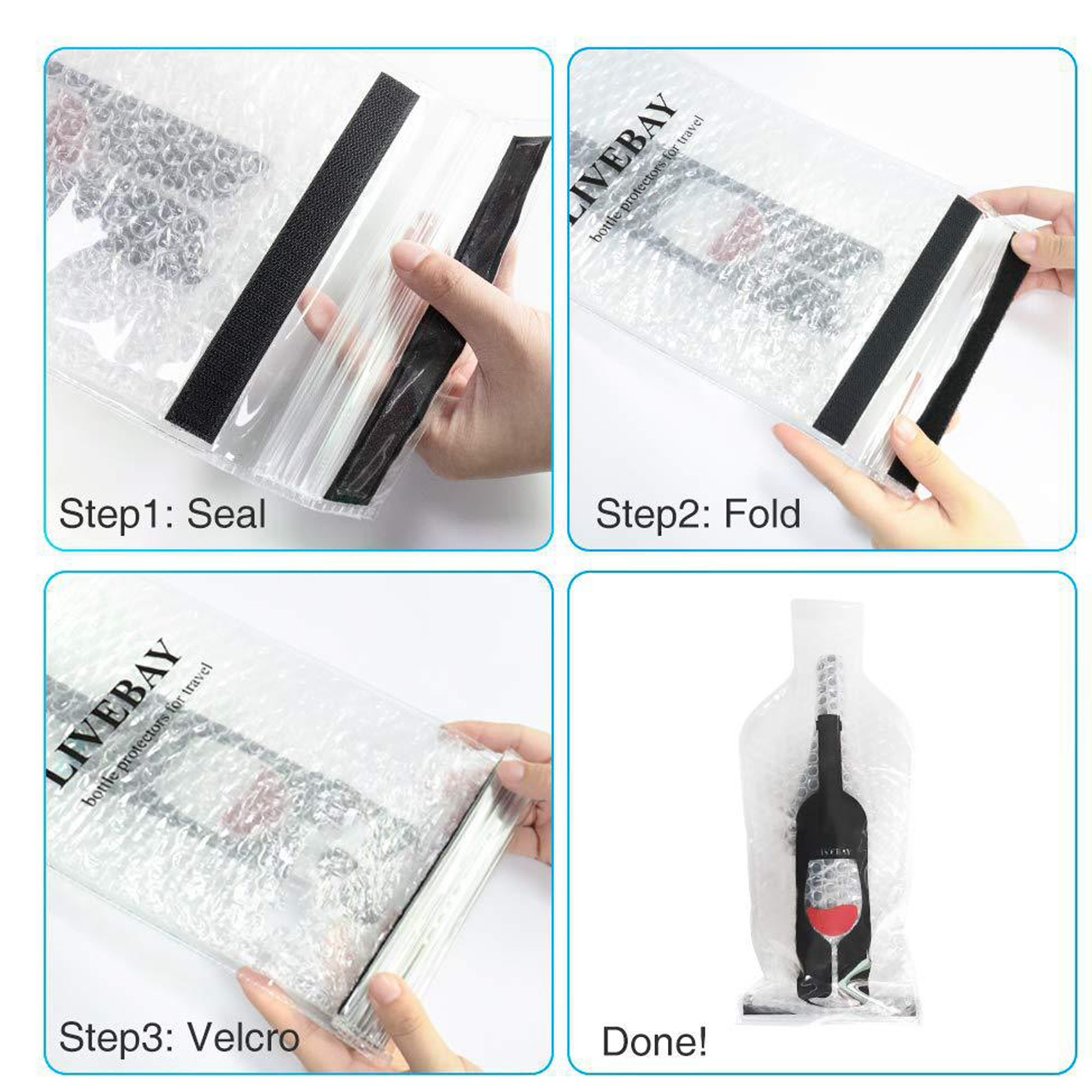 Travel Portable Wine Bottle Wrap Bag 7