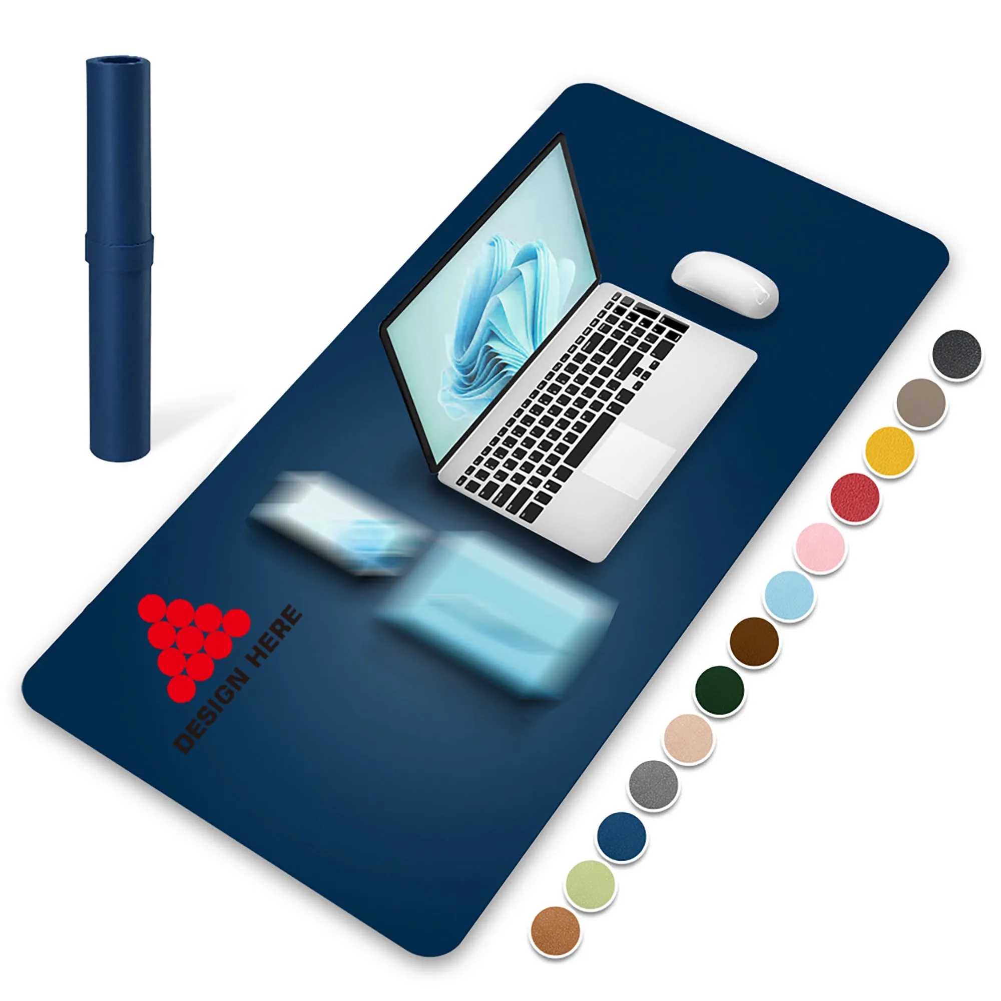 Moq 30 Pcs Leather Desk Protector Mouse Pad 5