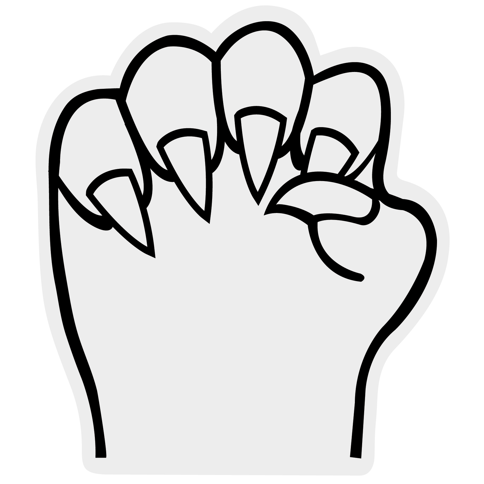 Large Claw Mitt 51