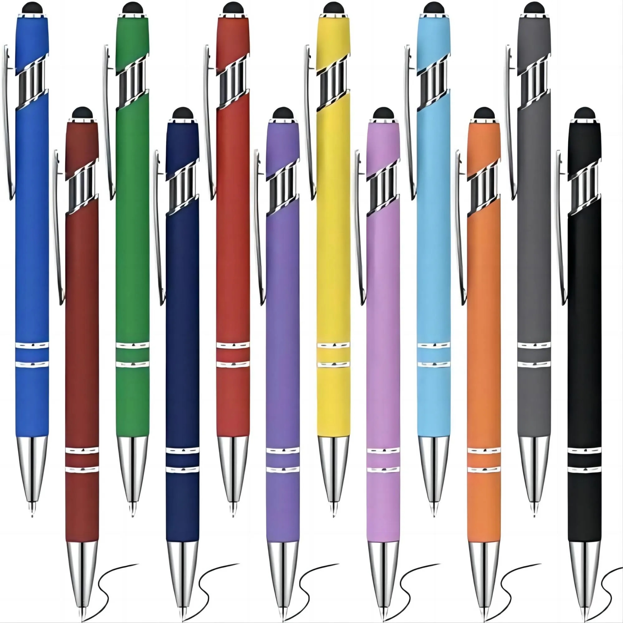 2 in 1 Stylish  Screen Touch Stylus MOQ100PCS 6