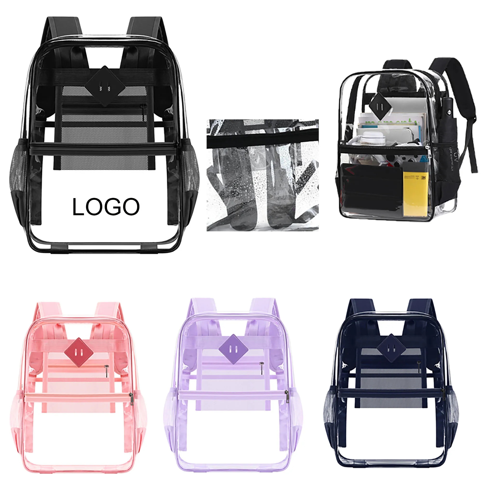 Clear PVC Transparent Backpack 4