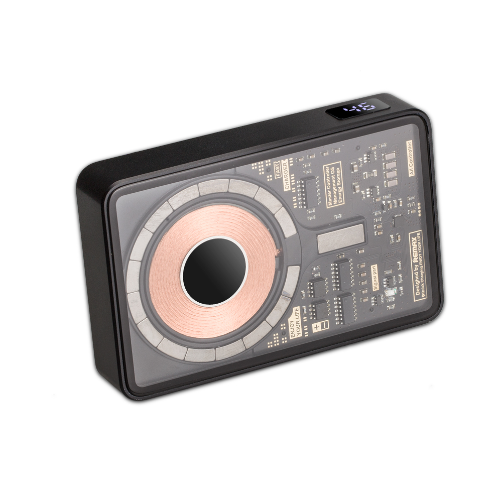 Transparent MagSafe 15W Wireless Charger & 10000mAh Power Bank with Phone Stand 36
