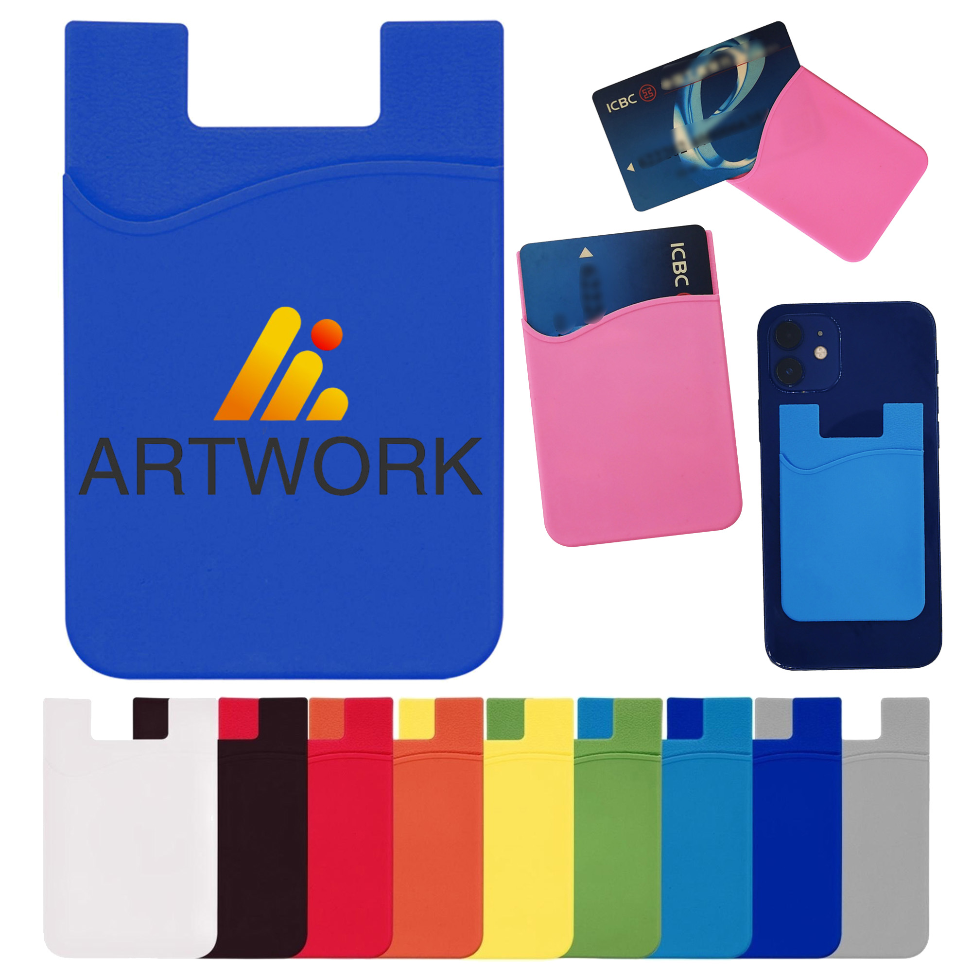 Adhesive Phone Sticker ID Card Holder 12