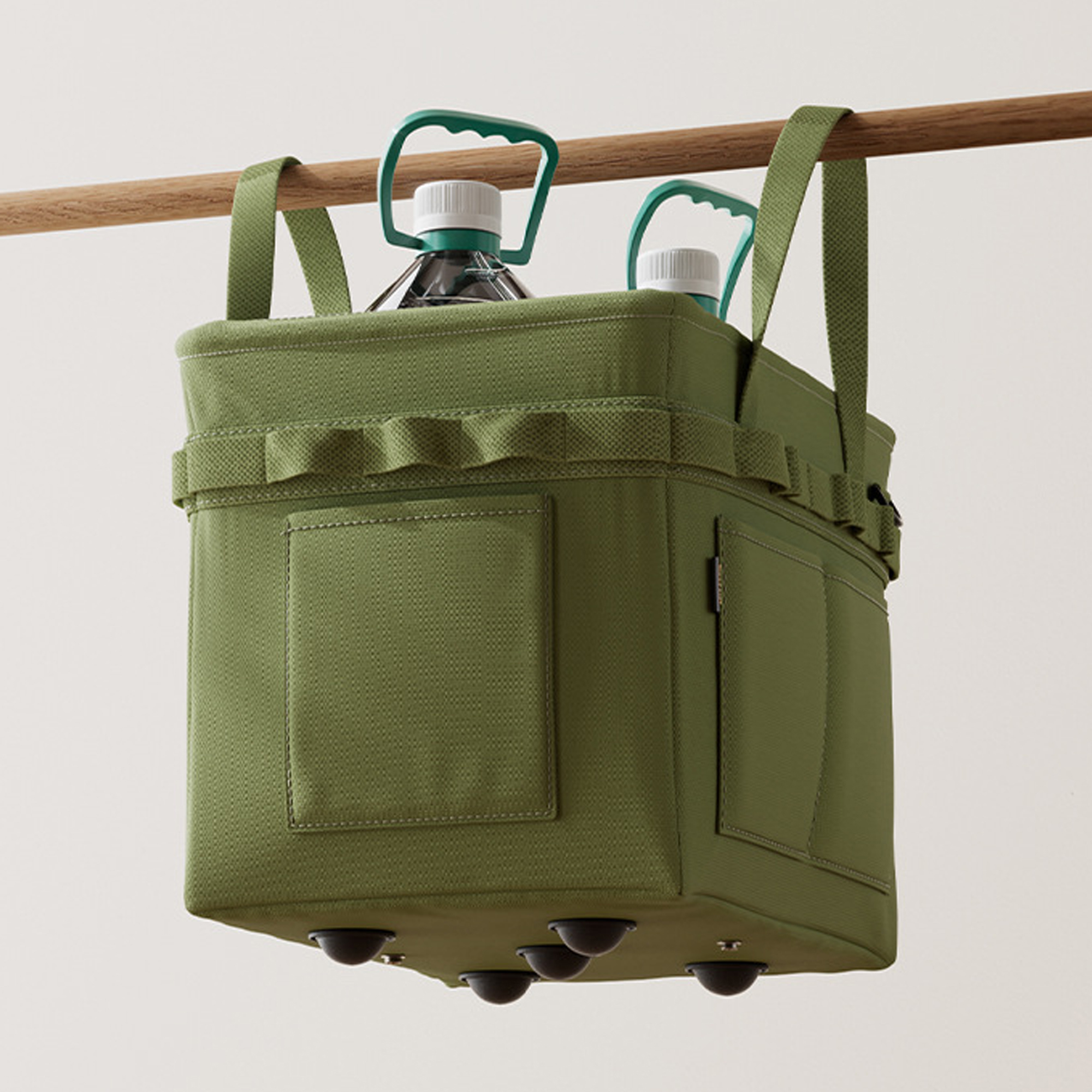 Collapsible Tool Tote Storage Bin With Pockets 6