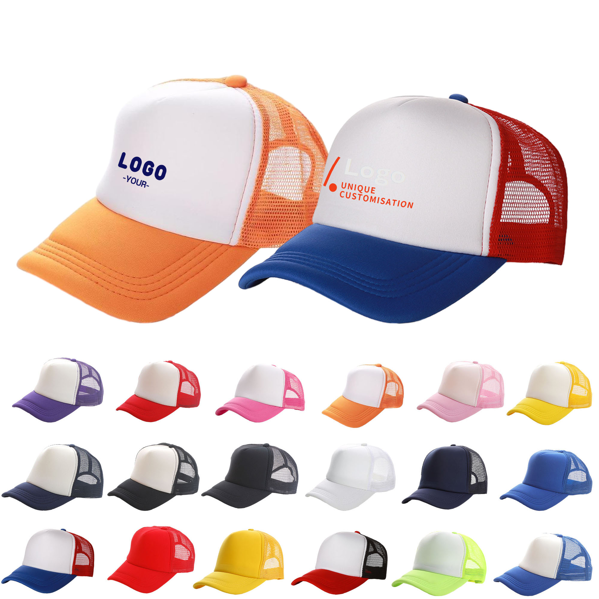 Adjustable  Trucker Cap w/ Mesh Back 2