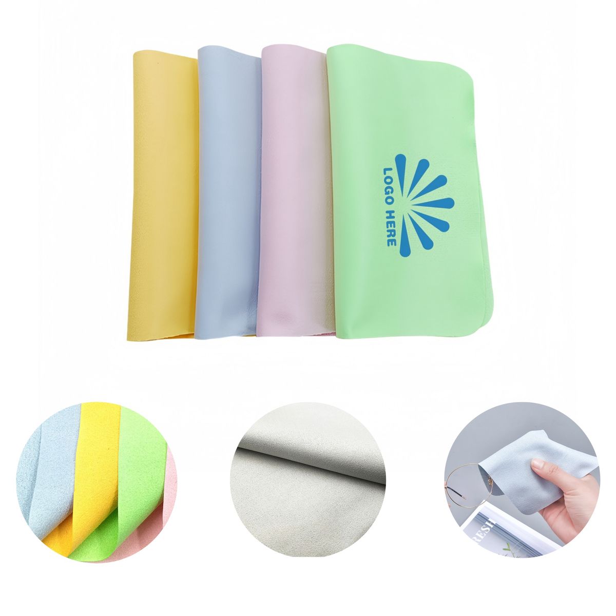 Full Color Glasses Cloth Screen Lens Cleaning 4
