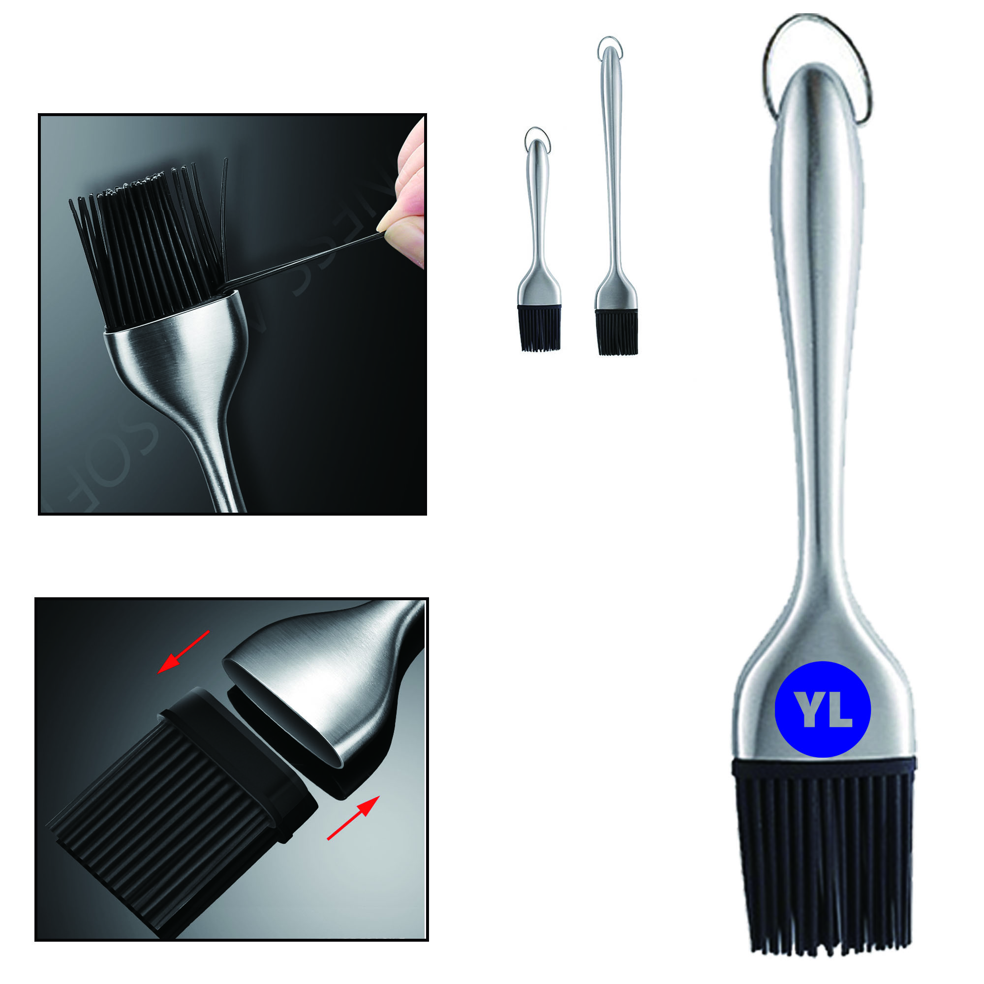 Eco-Friendly Stainless steel Barbecue Brush 2