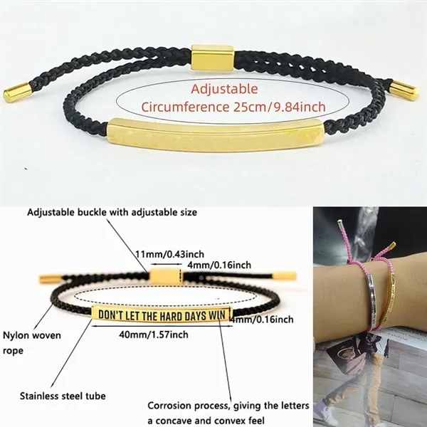 Adjustable Handmade Braided Rope Bracelet for Events, Gifting and Everyday Use 5