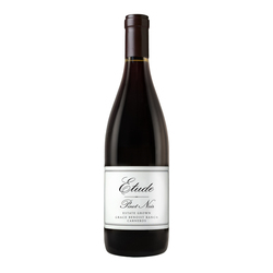 Etched Etude Pinot Noir Red Wine Bottle