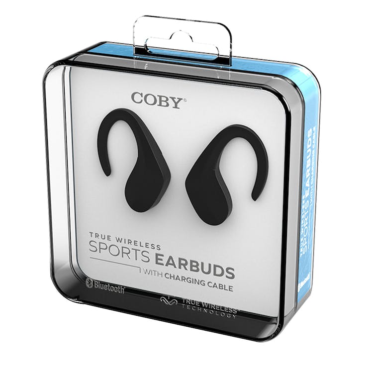 Sports Earbuds - Black Slim Profile 3