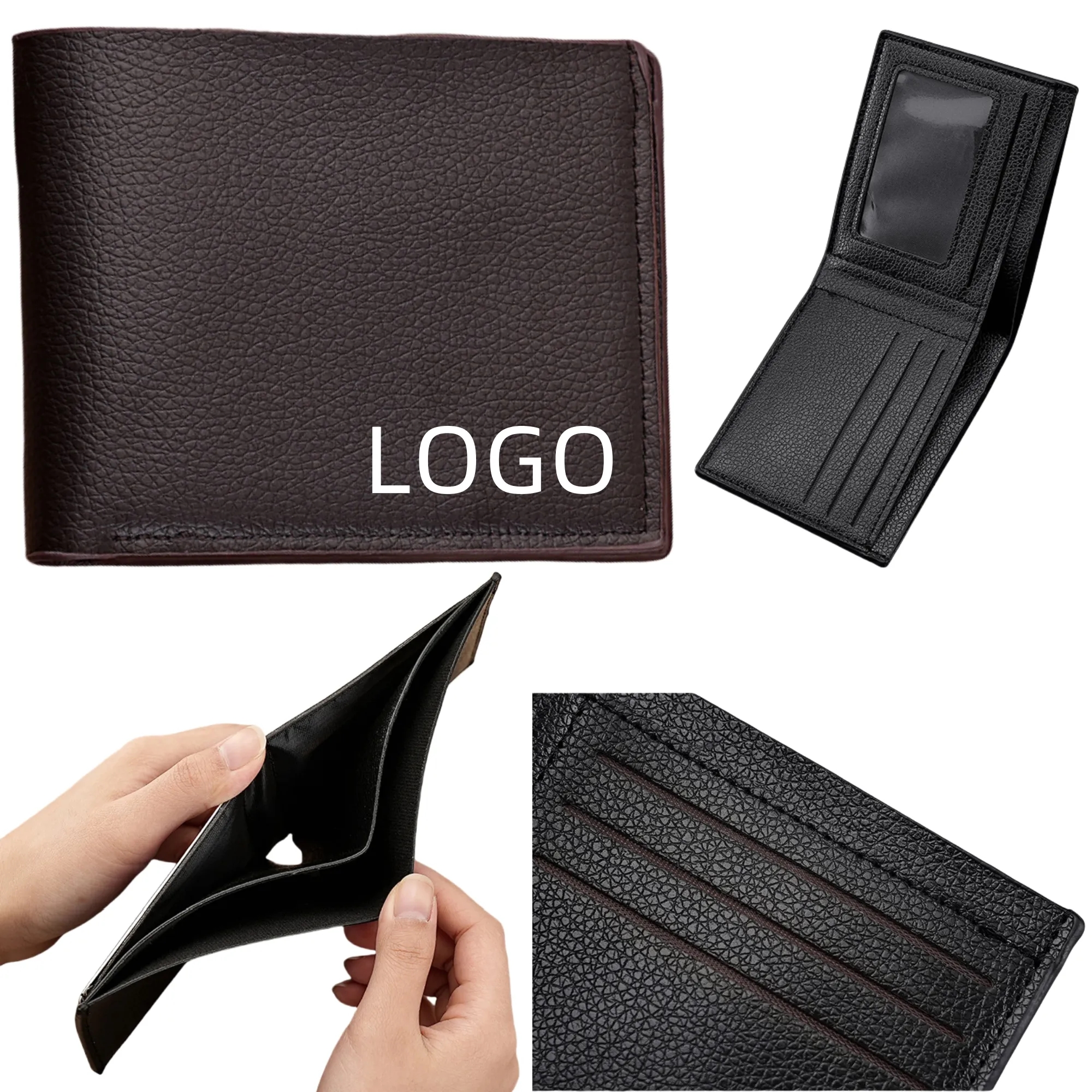 Short - style PU Leather Multi - card Slot Wallet