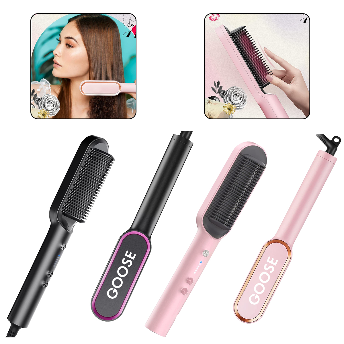 Hair Straightener Brush