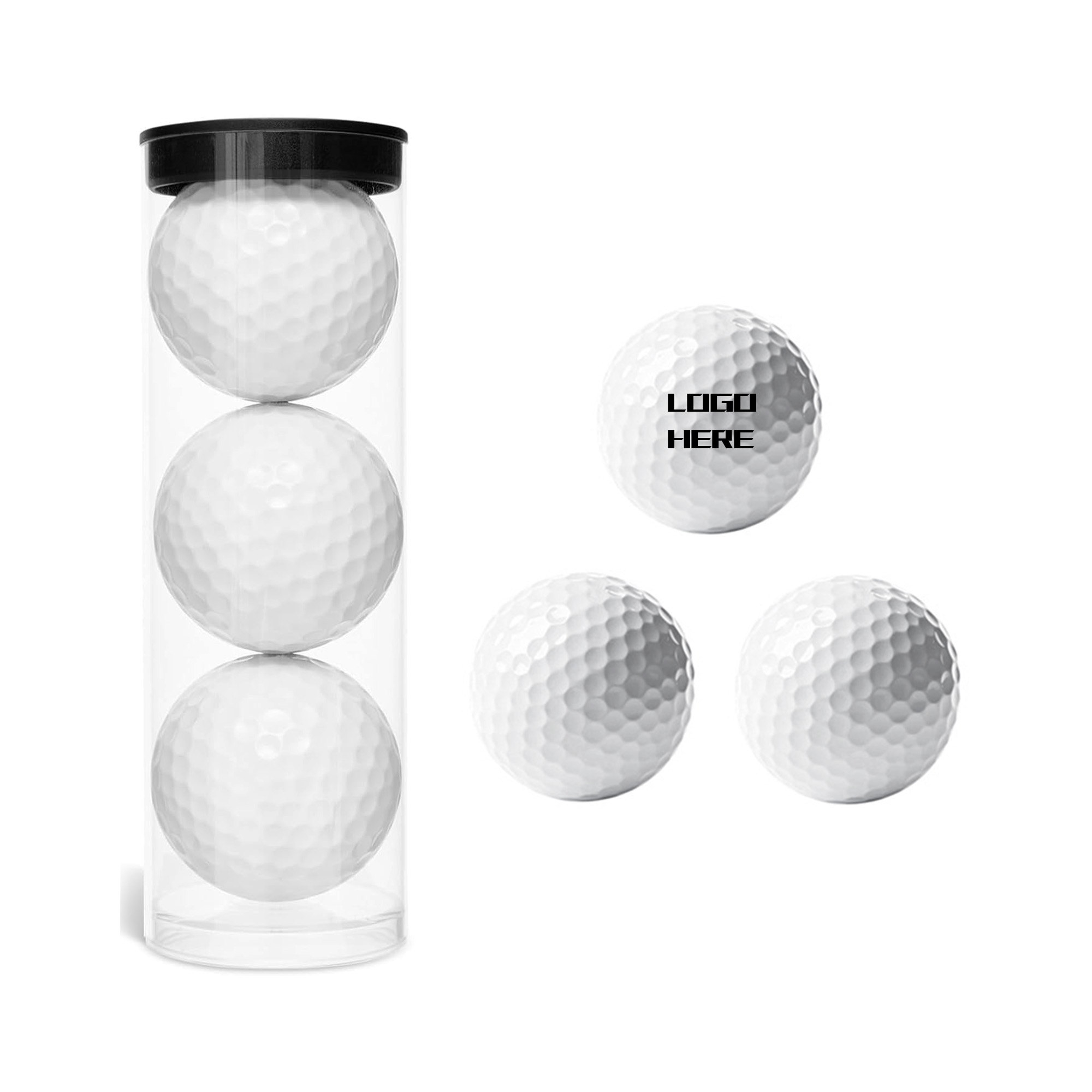 White Golf Balls With Personalized Logo 3