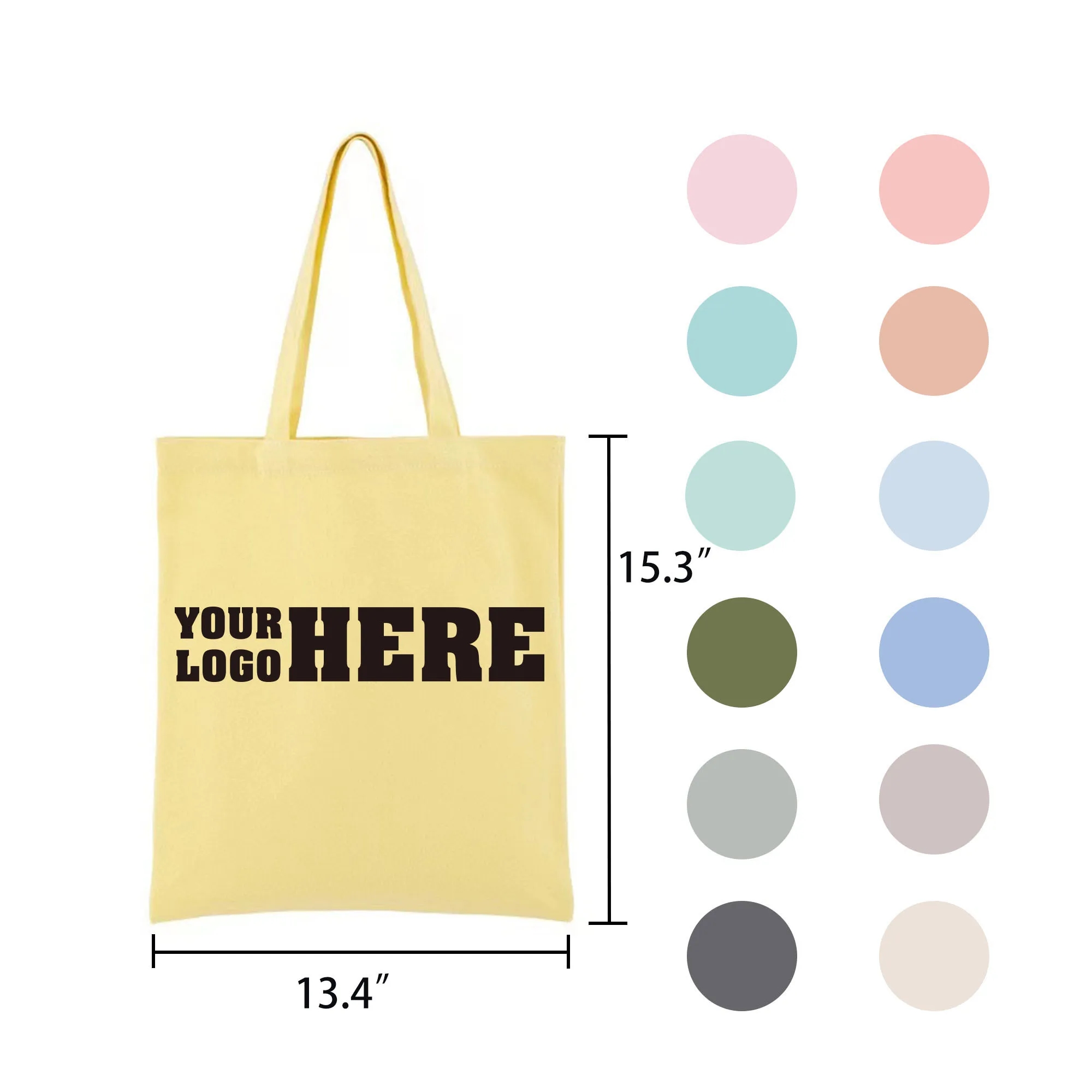 13"x15" Custom Canvas Elemental Tote Bag 23