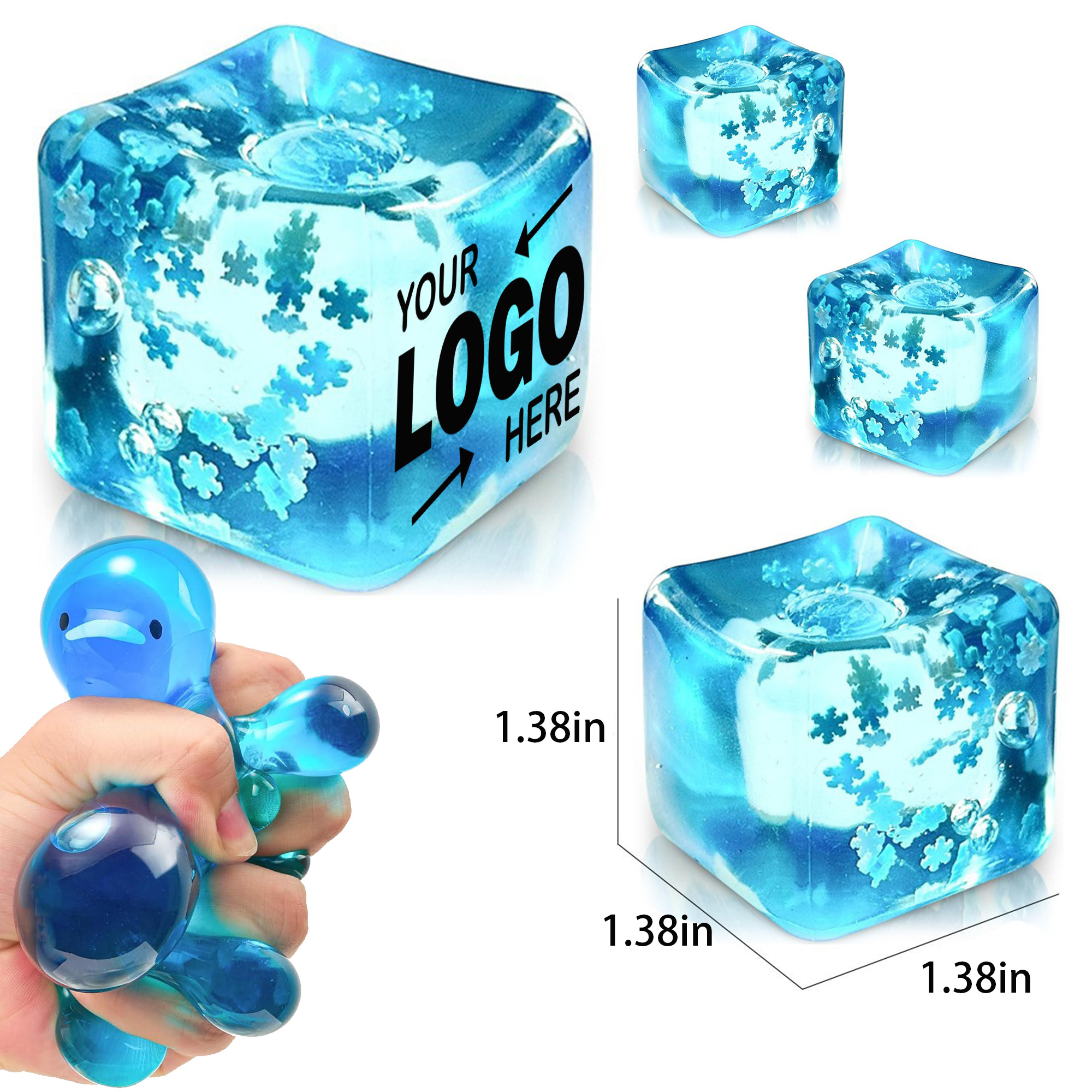 Assorted Snowflake Winter Themed TPR Slow Rebound Squishy Toy 5