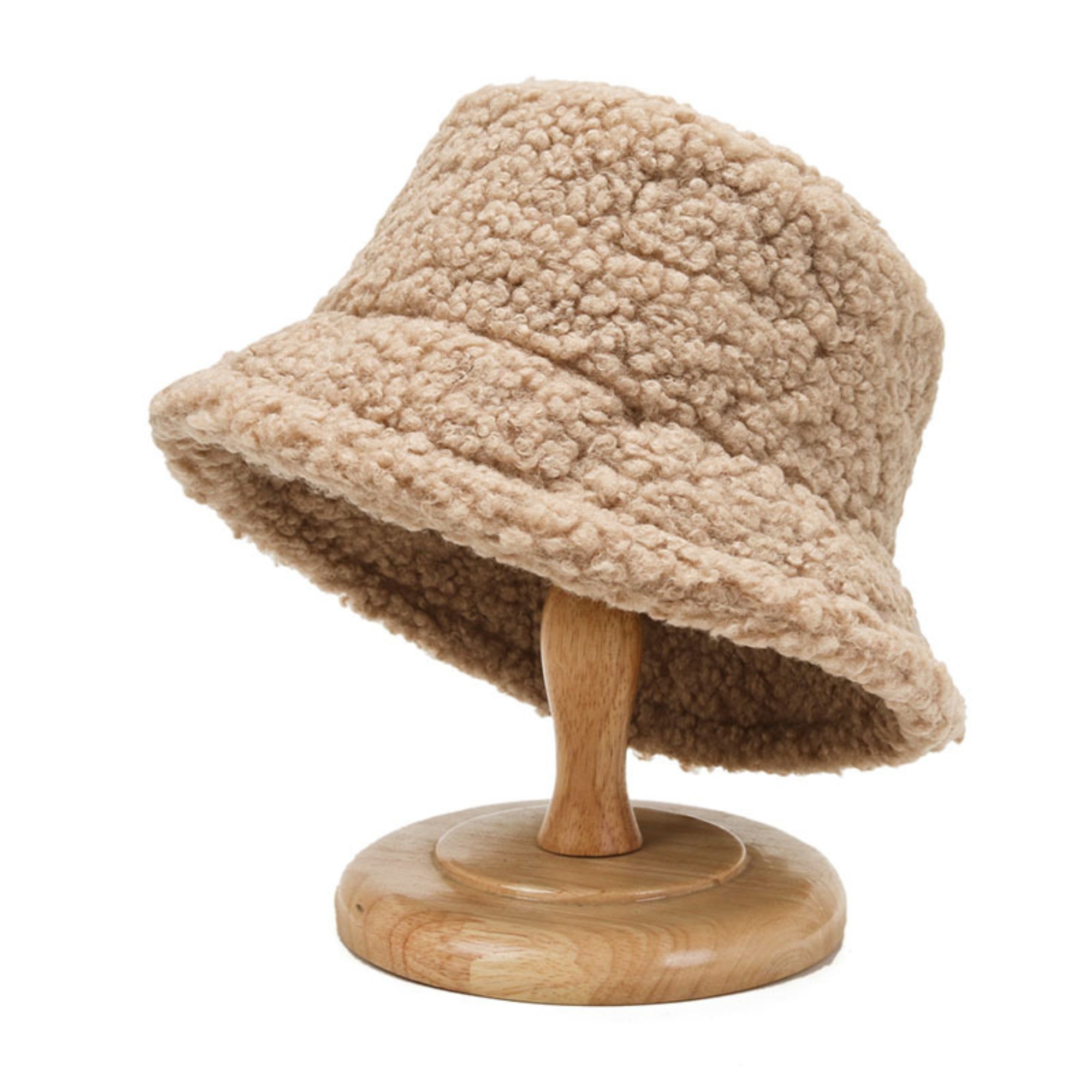 Soft Sherpa Fleece Bucket Hat for Women Winter Style 17