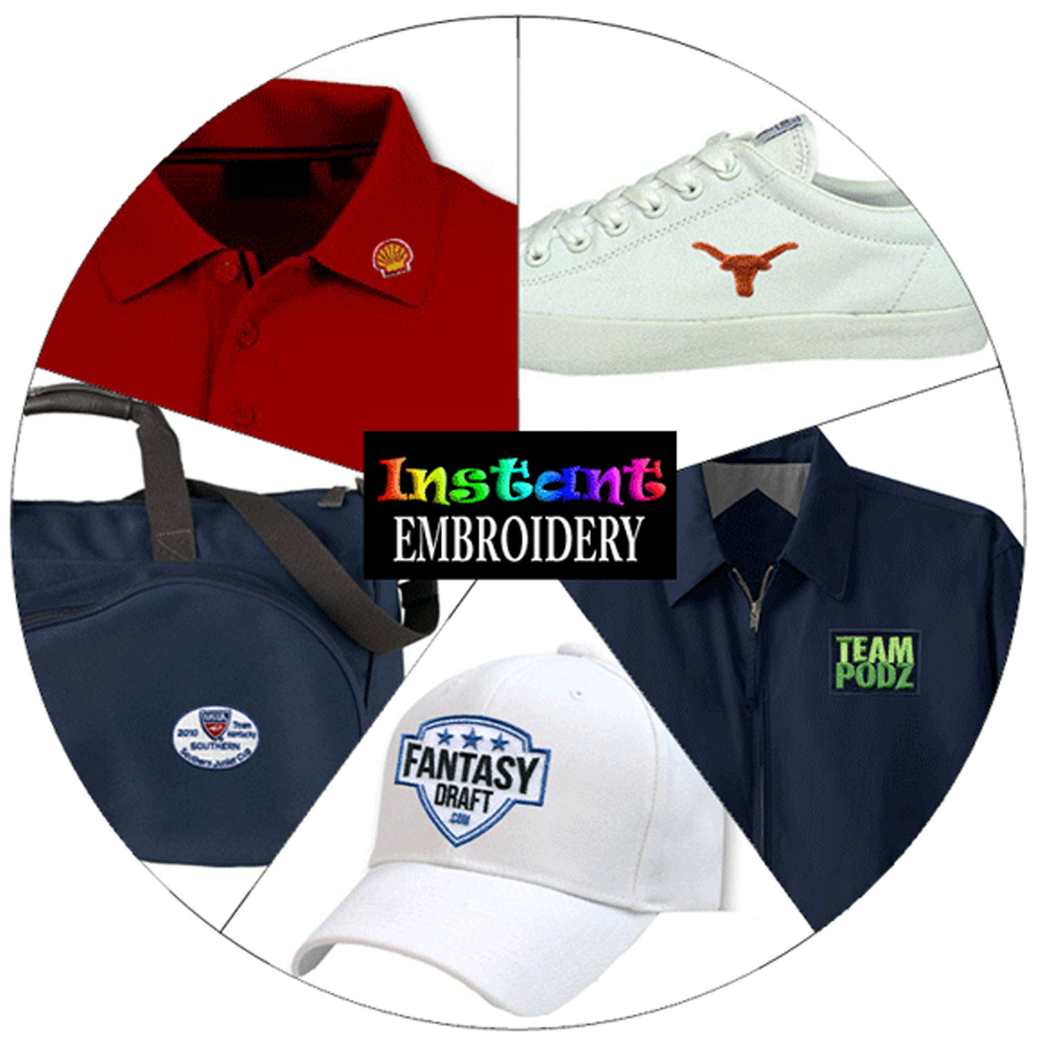 Instant Embroidery (Custom Peel & Stick Embroidered Stickers)