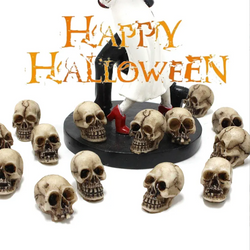 Resin Skull Set Ornament Landscape Figure,Halloween Prank
