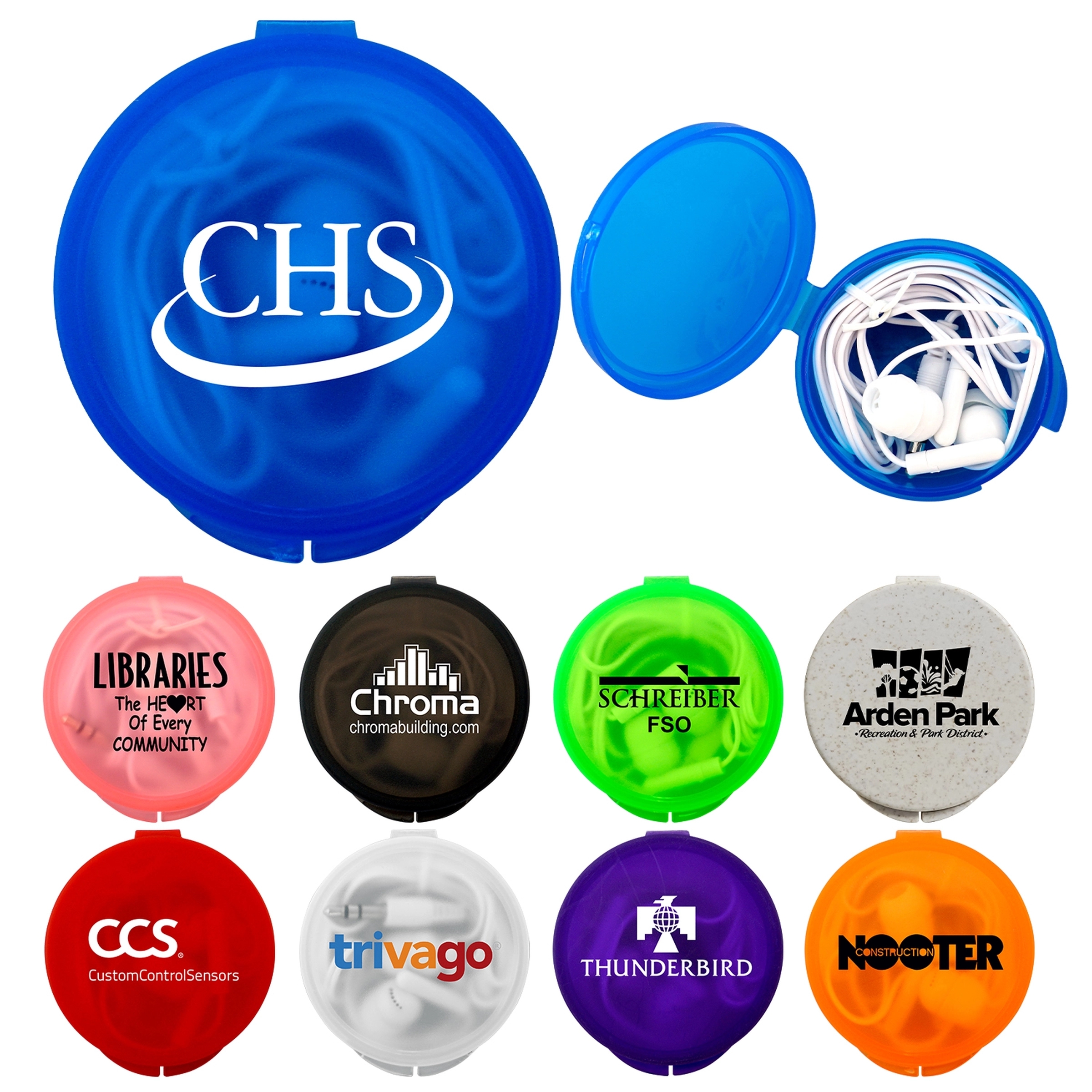 Round Ear Bud Case 31