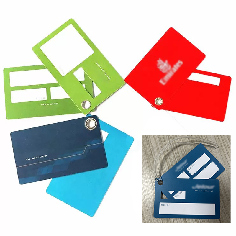 Business Card Dual-Layer Pvc Loop Luggage Tag