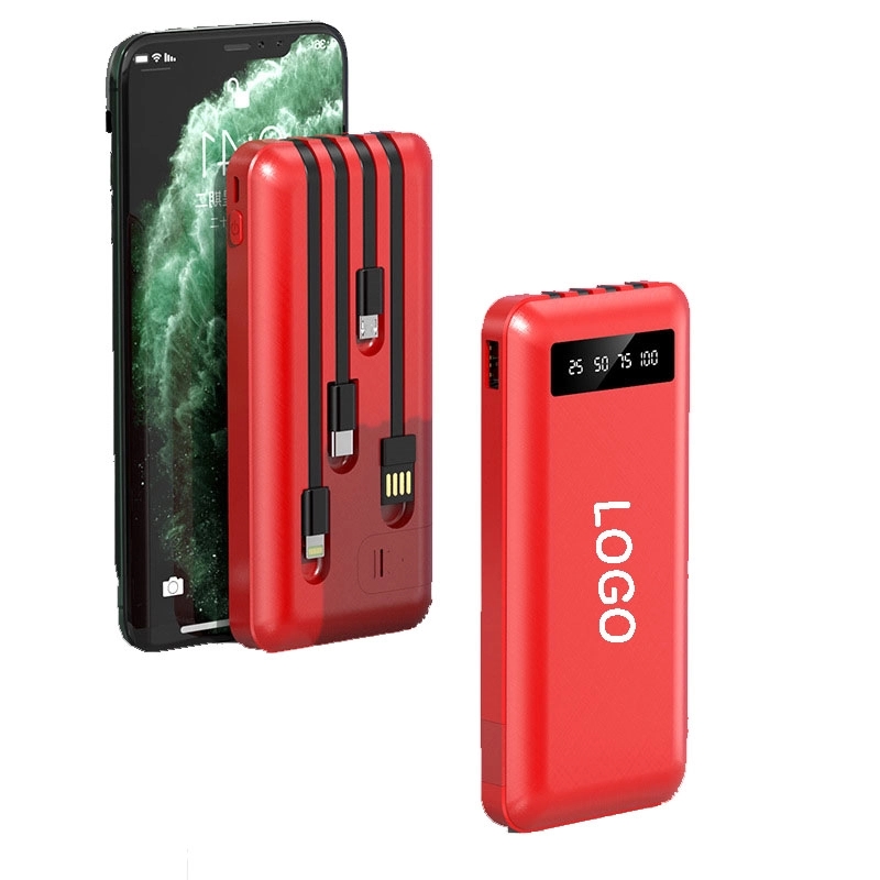 3-In-1 Cable Portable Charger Power Bank