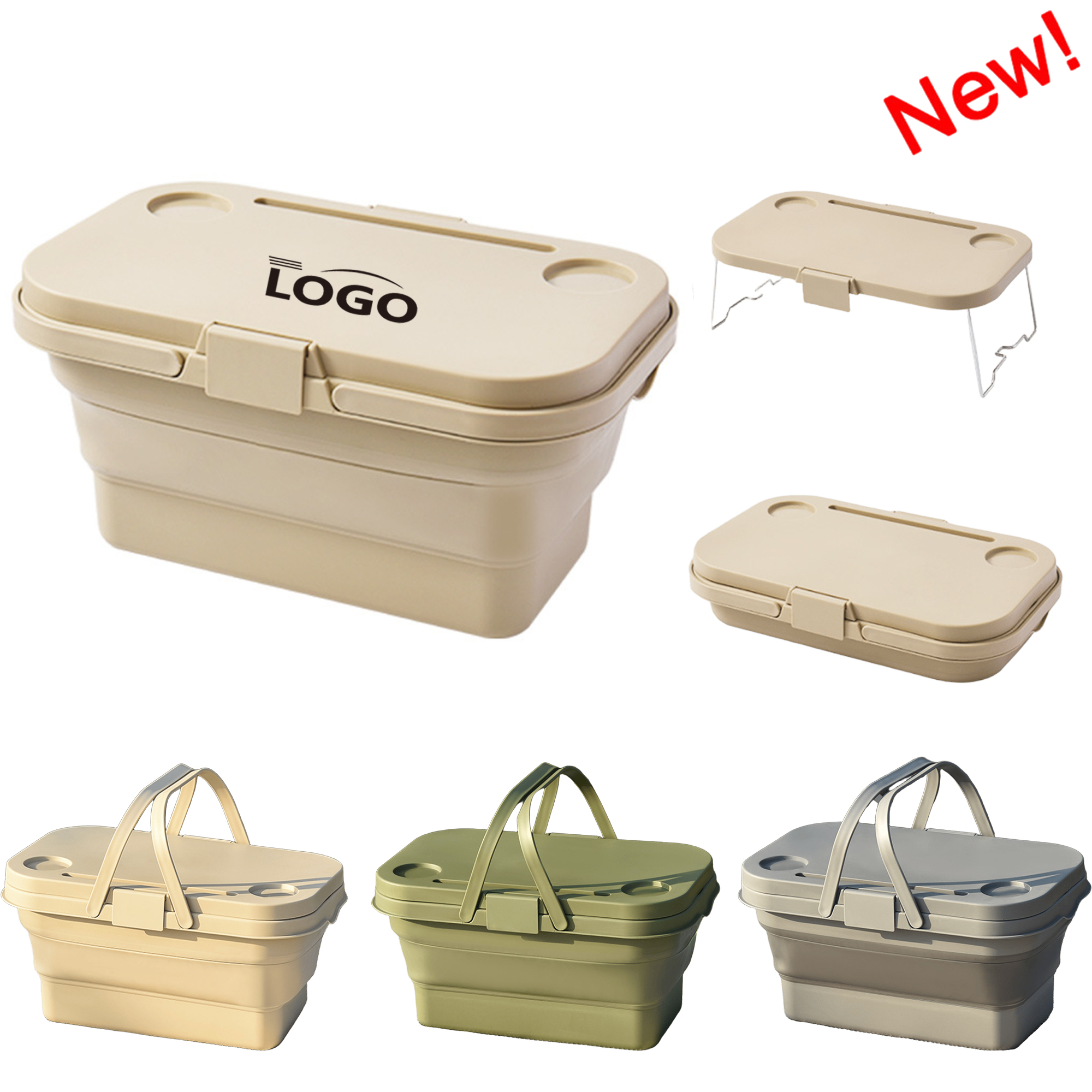 18L Collapsible Outdoor Camping Portable Picnic Basket 5