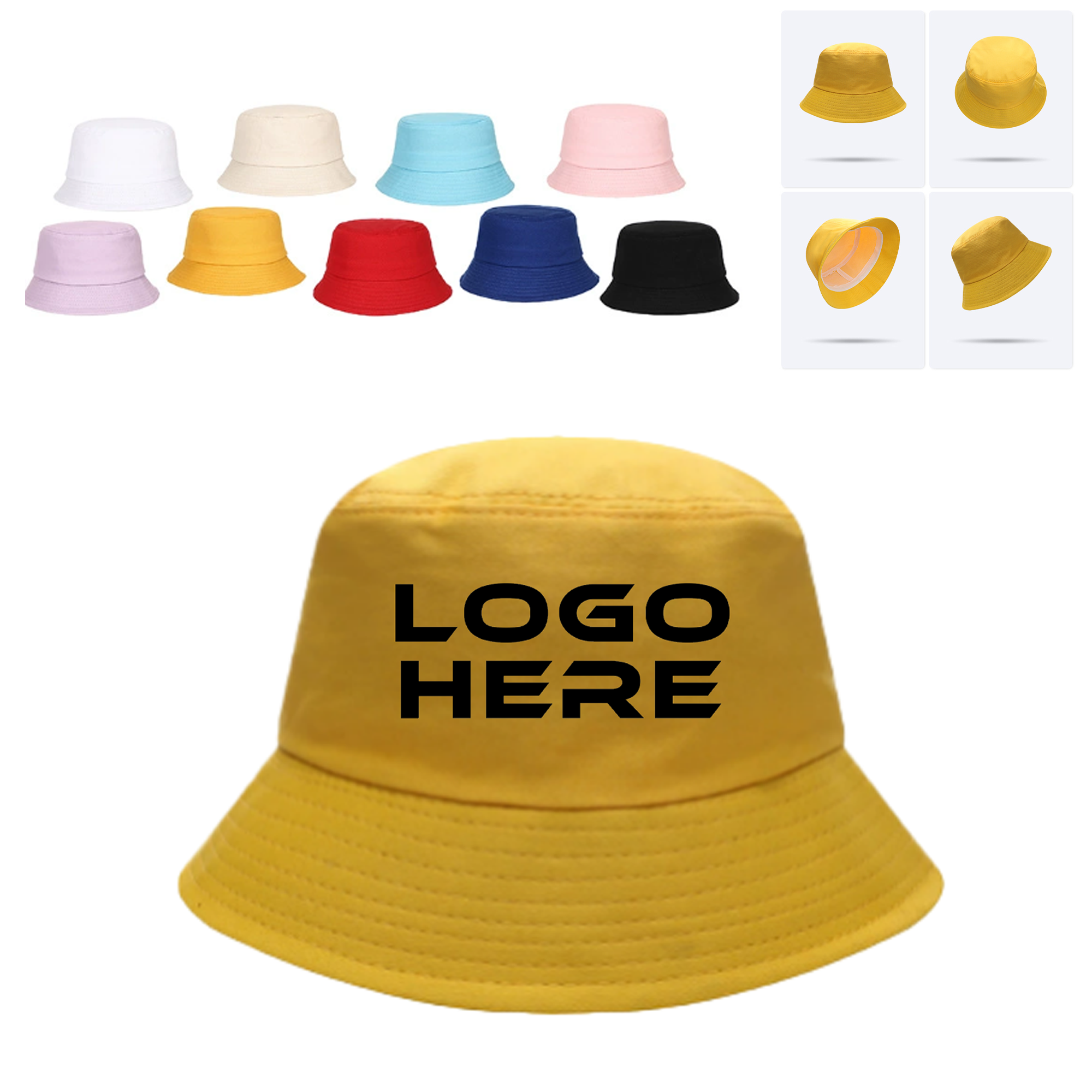 Recycled Polyester Twill Bucket Hat