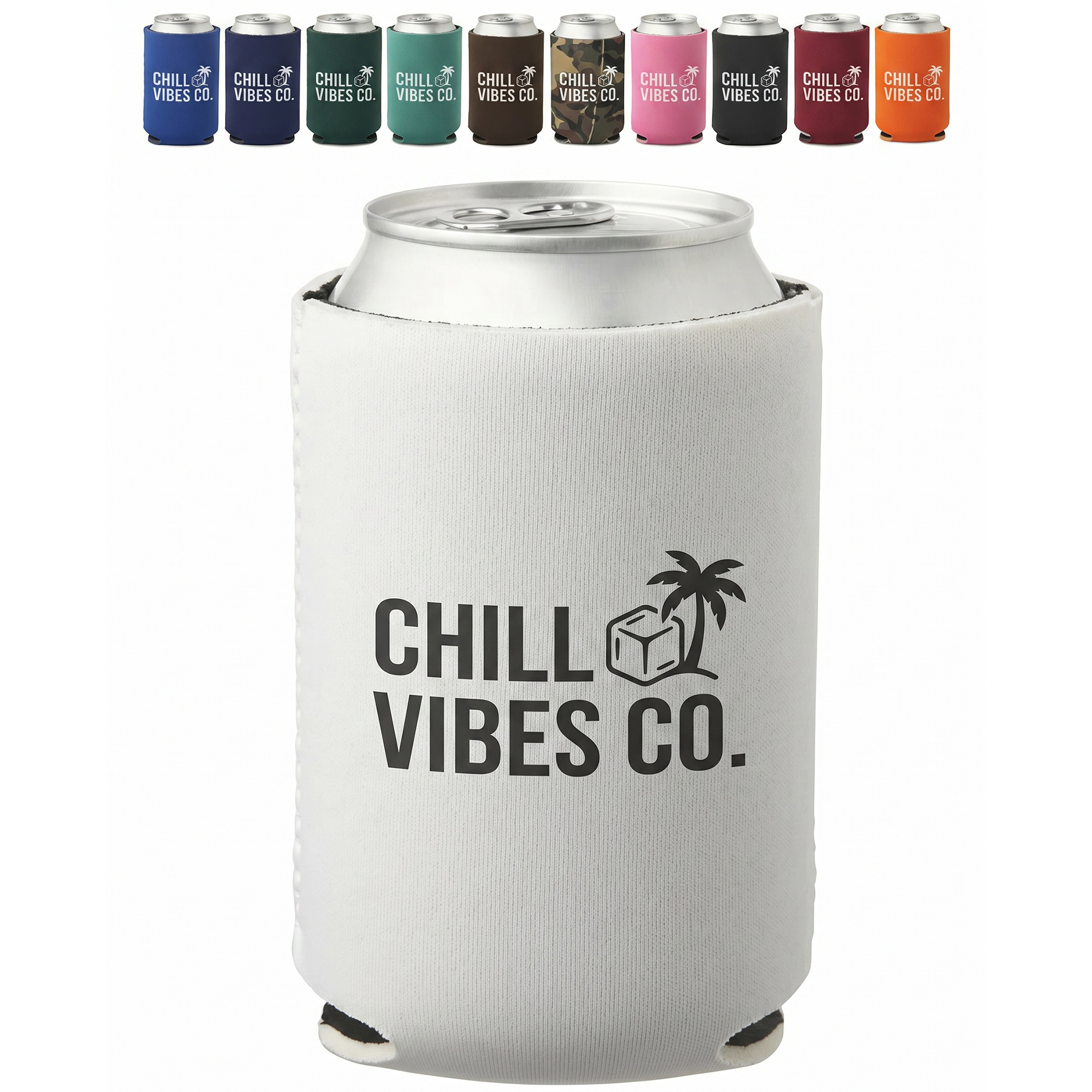 Lightweight Imprinted Foam Can Cooler