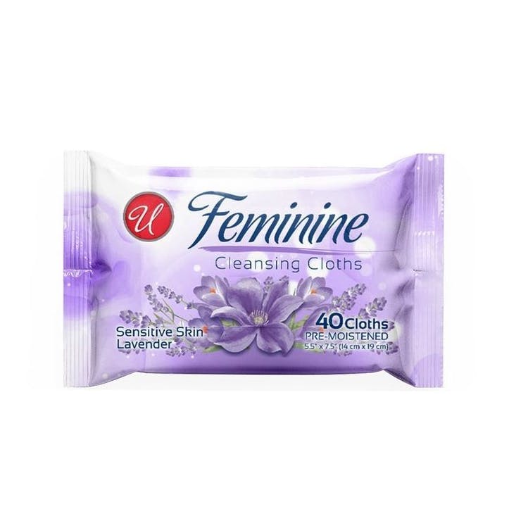 Feminine Cleansing Wipes - Lavender 40 Pack 2