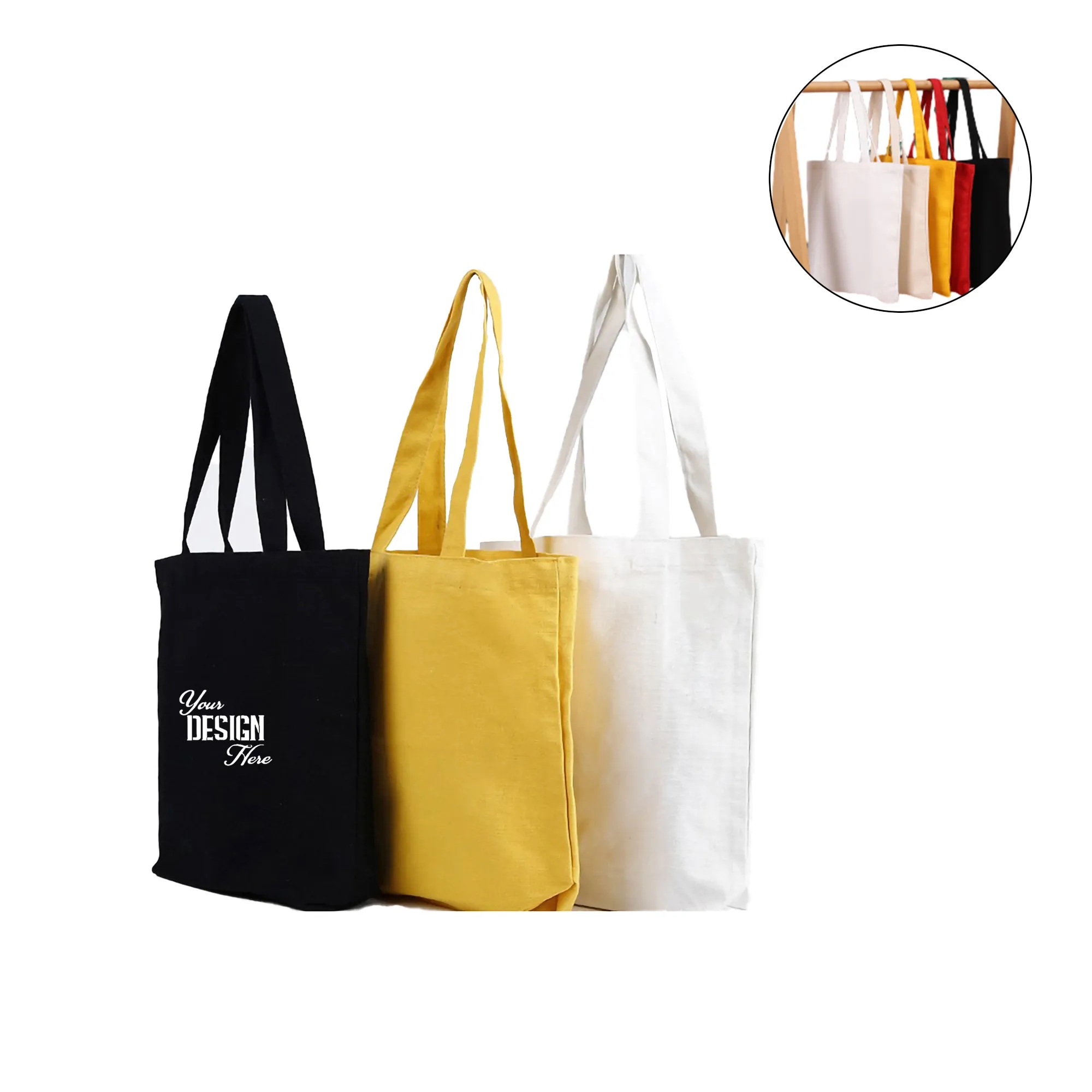 Custom Canvas Shopping Tote Bag