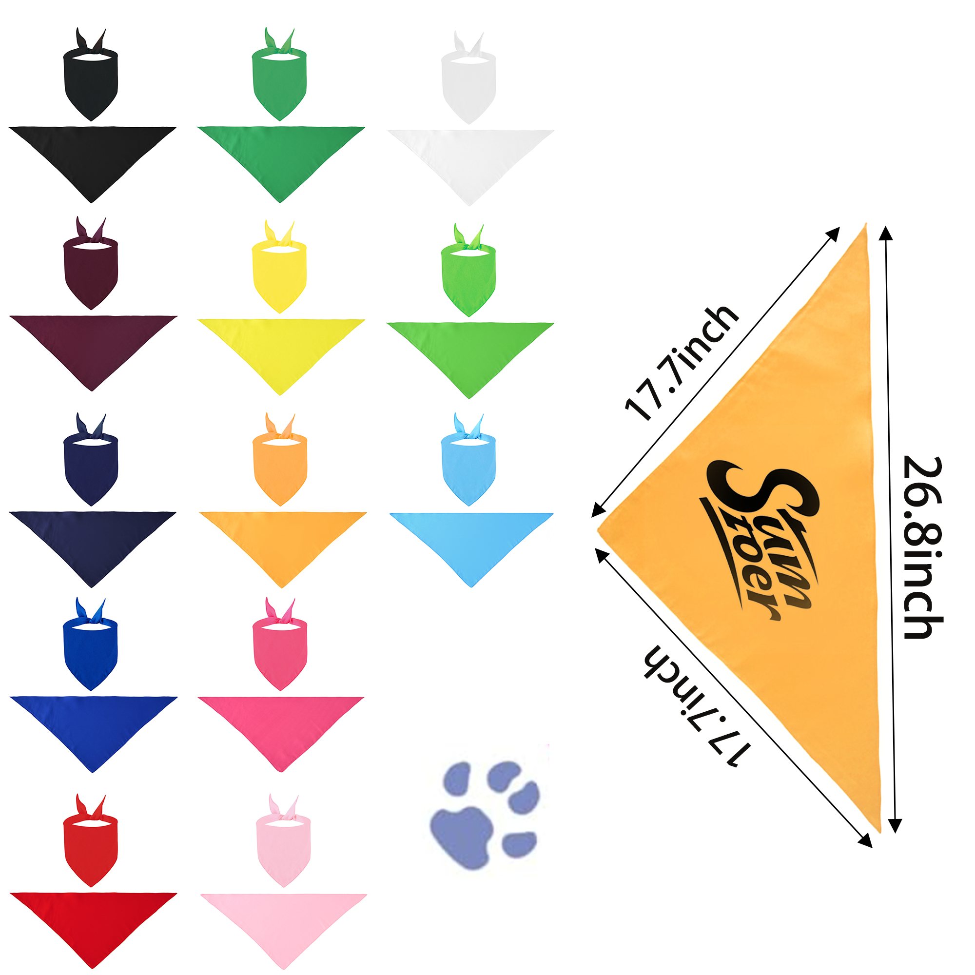 Polyester Pet Bandana MOQ 20 5