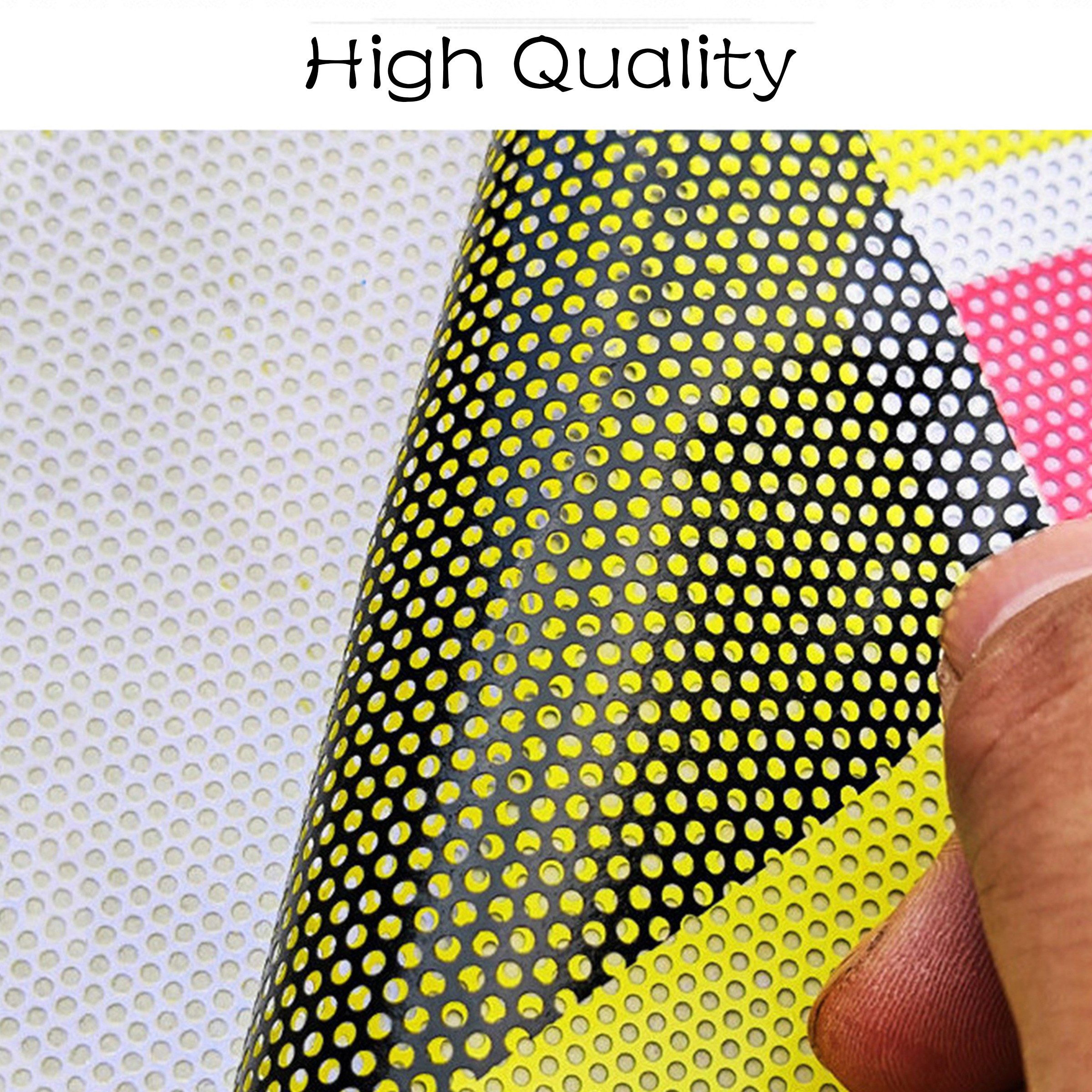 PVC Perforated Mesh Window Decals 8