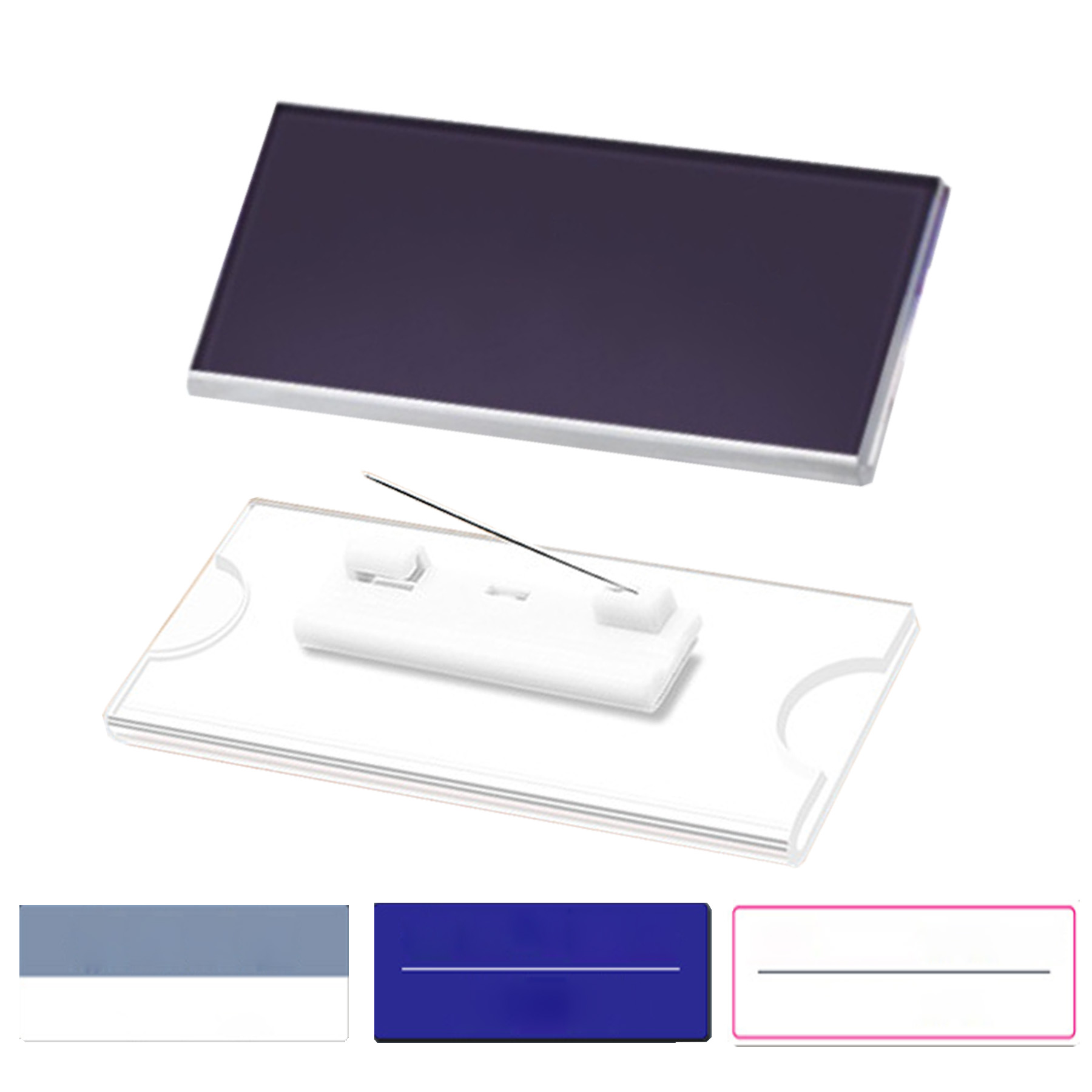 Acrylic Name Tags with Pin