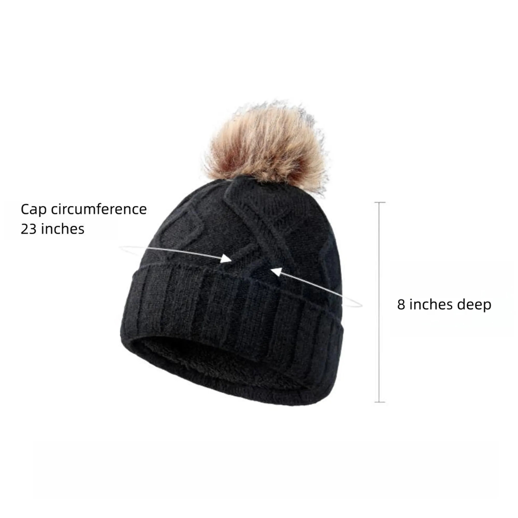 High Quality Jacquard Autumn Winter Knit Hat Trendy 13